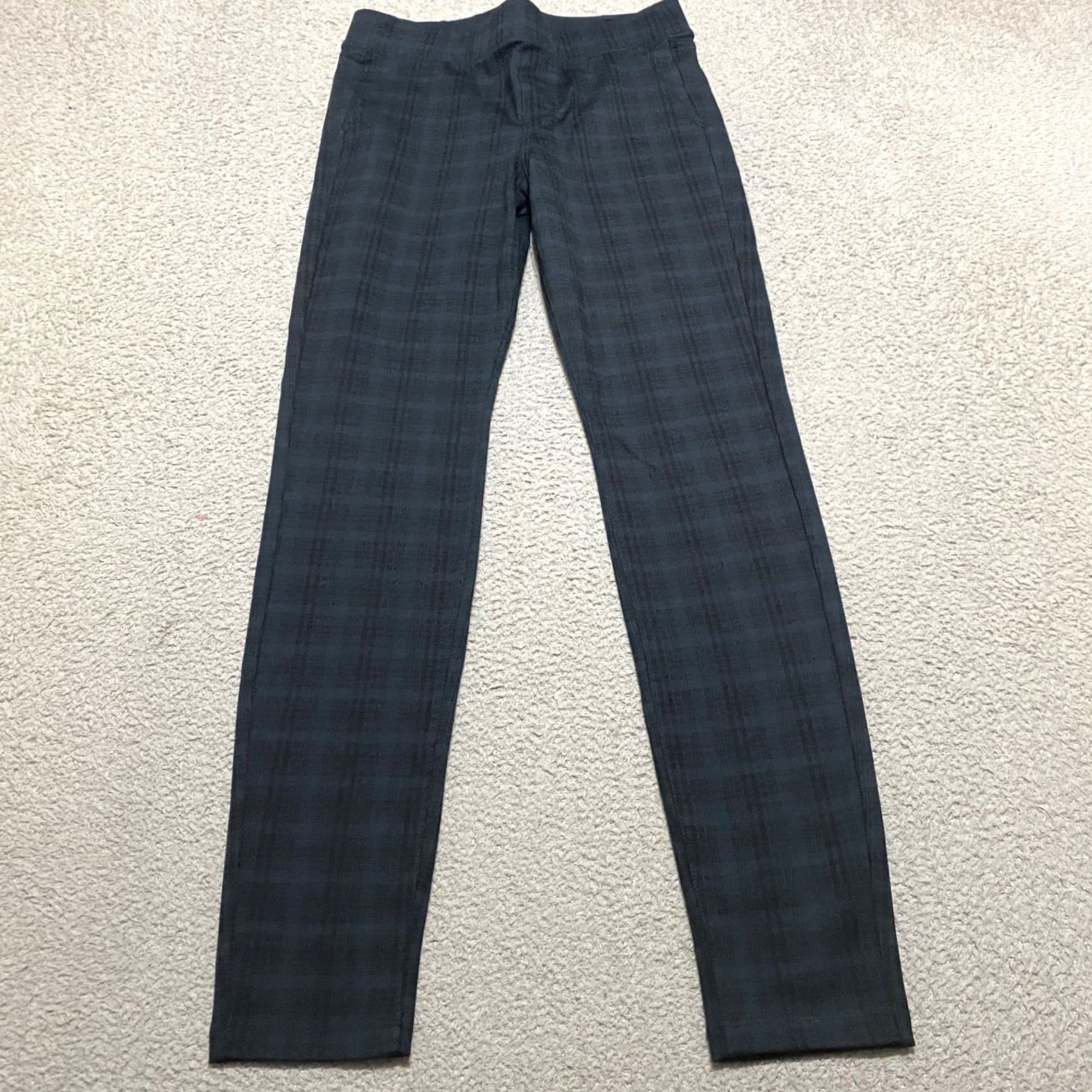 Vintage Liverpool Jeans Women's Pants Gray Plaid Skinny Mid Rise Stretch 6 N/A Size 28" / US 6 / IT 42 - 2 Thumbnail