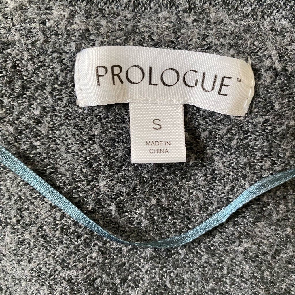 Other Prologue women S long open front cardigan w/side slits grey Size S / US 4 / IT 40 - 9 Thumbnail