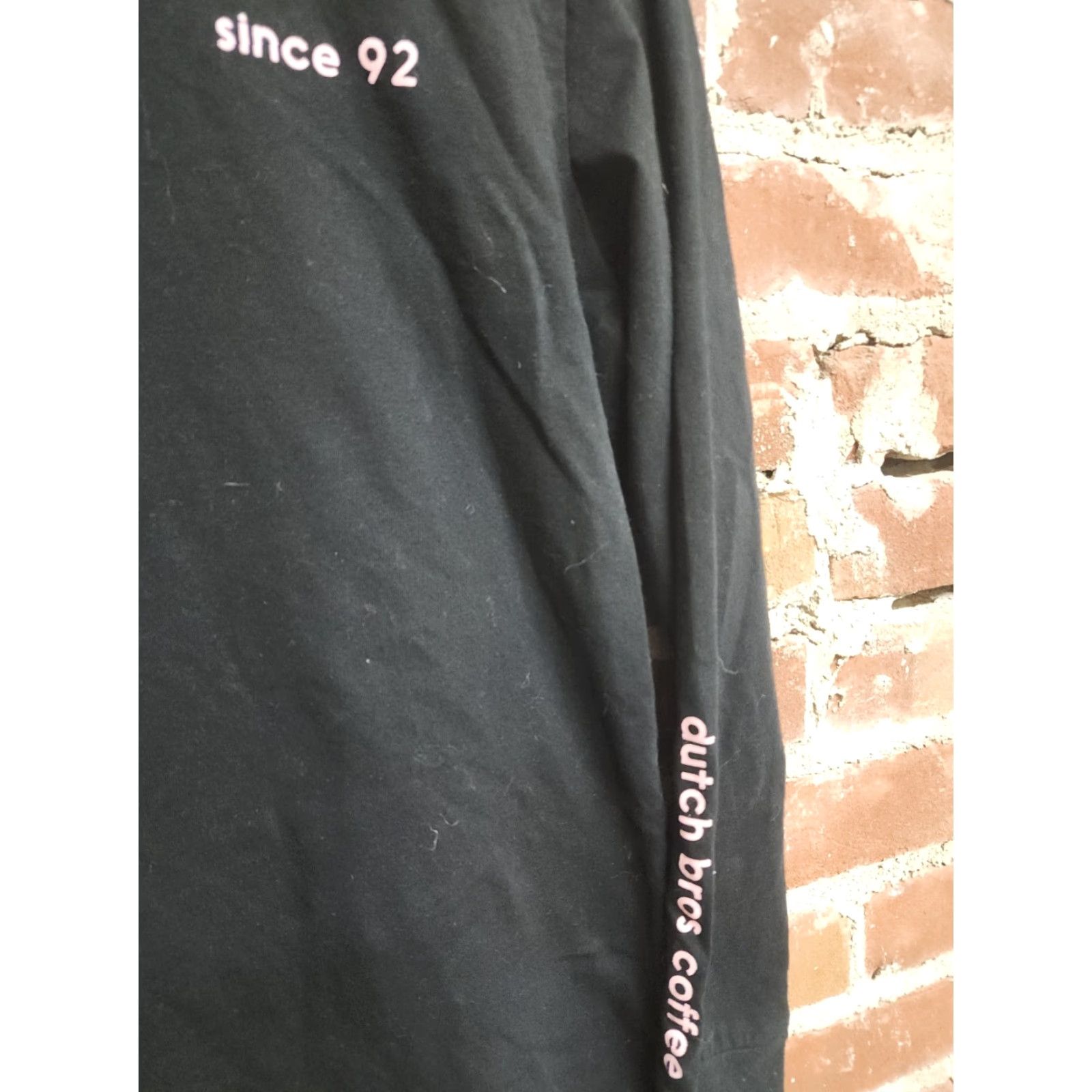 Pinko Dutch Bros Coffee Long Sleeve Turtleneck Shirt Women L Black Pink Size L / US 10 / IT 46 - 3 Thumbnail