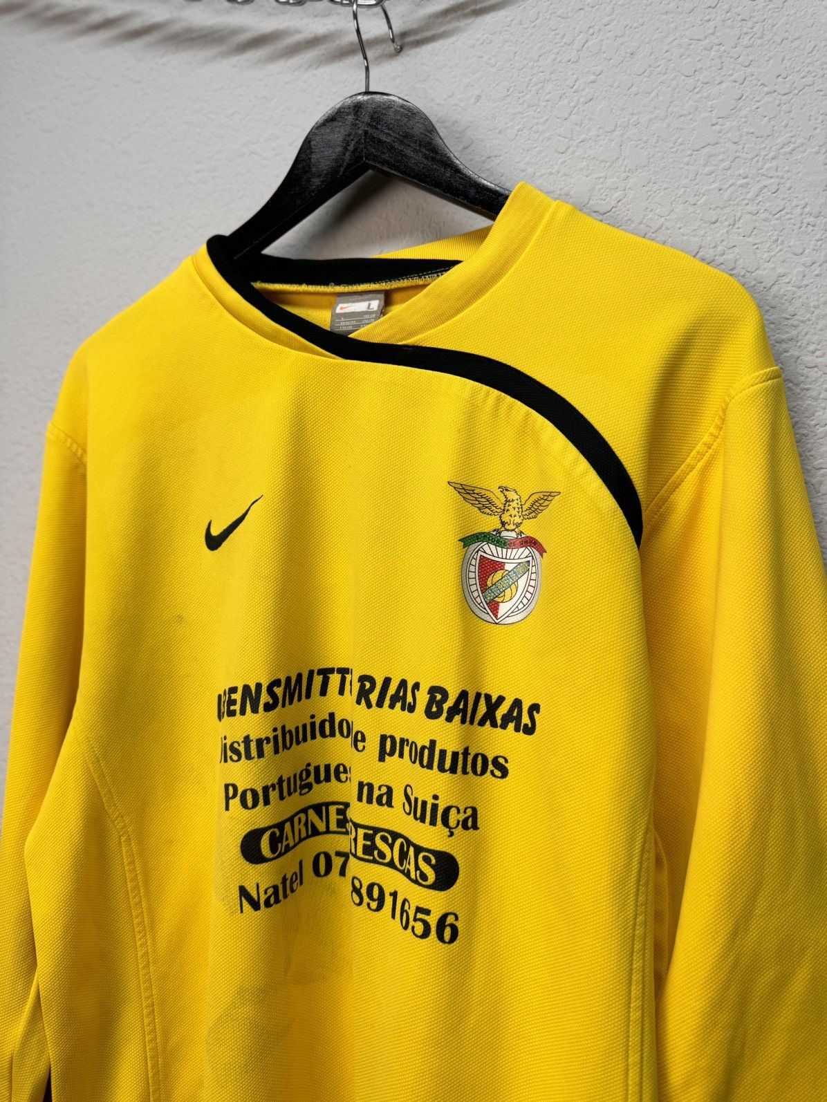 Adidas × Vintage Vintage Nike Benfica Goalkeeper shirt jersey Size US L / EU 52-54 / 3 - 5 Thumbnail