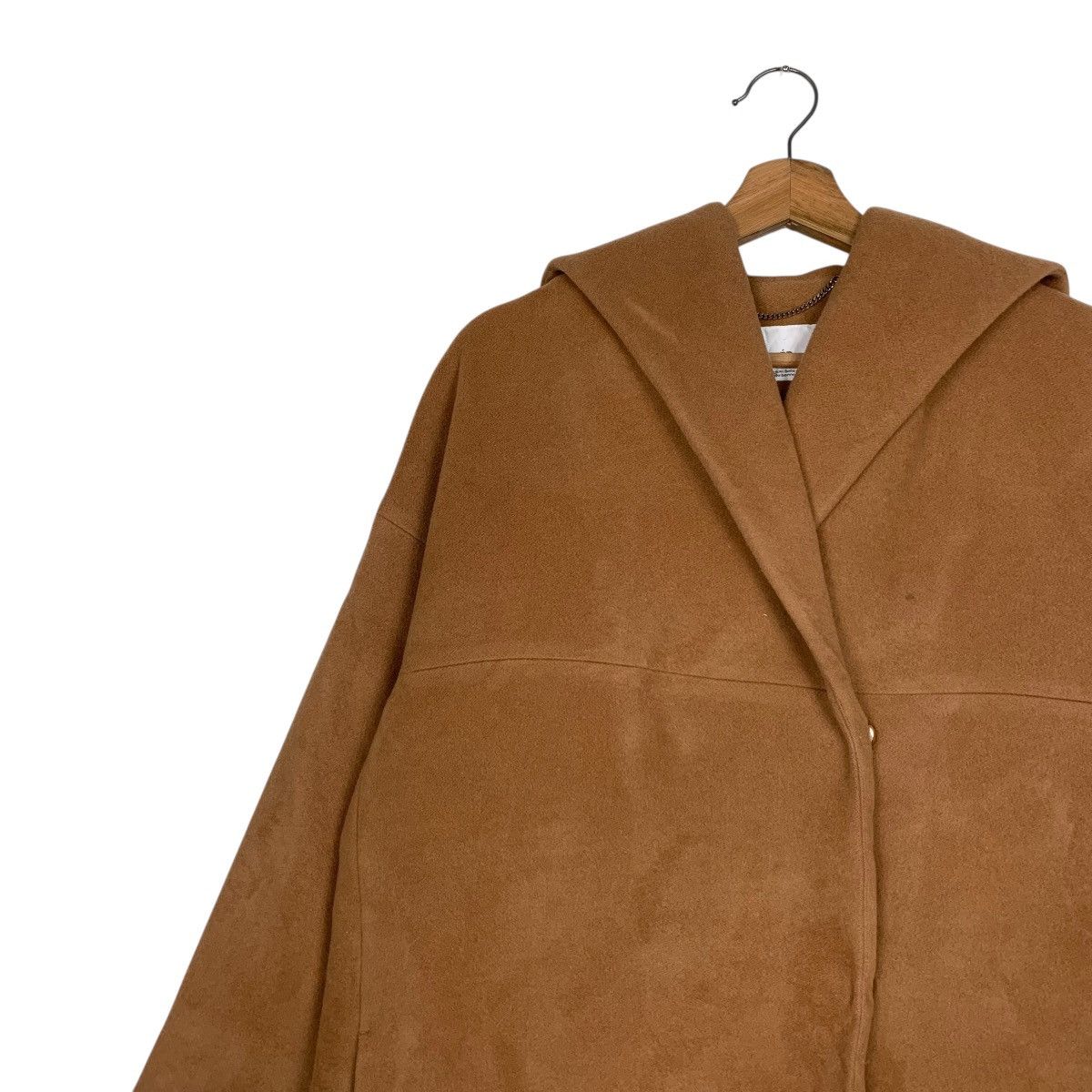 Japanese Brand Ined Inspired By Yohji Yamamoto Wool Hooded Overcoat Size M / US 6-8 / IT 42-44 - 7 Thumbnail