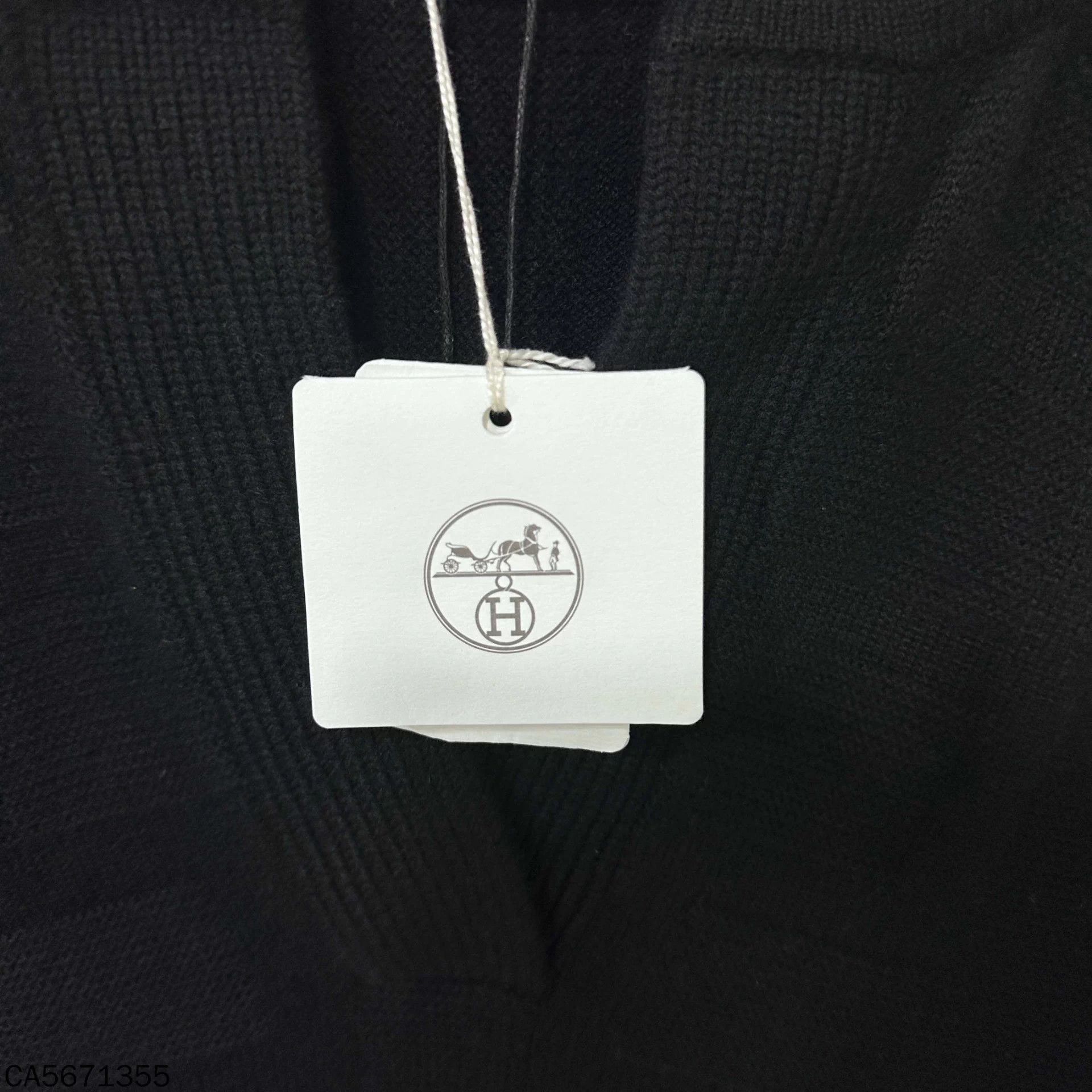 Hermes HERMES new black pattern wool sweater size 34 Size XS / US 0-2 / IT 36-38 - 6 Thumbnail