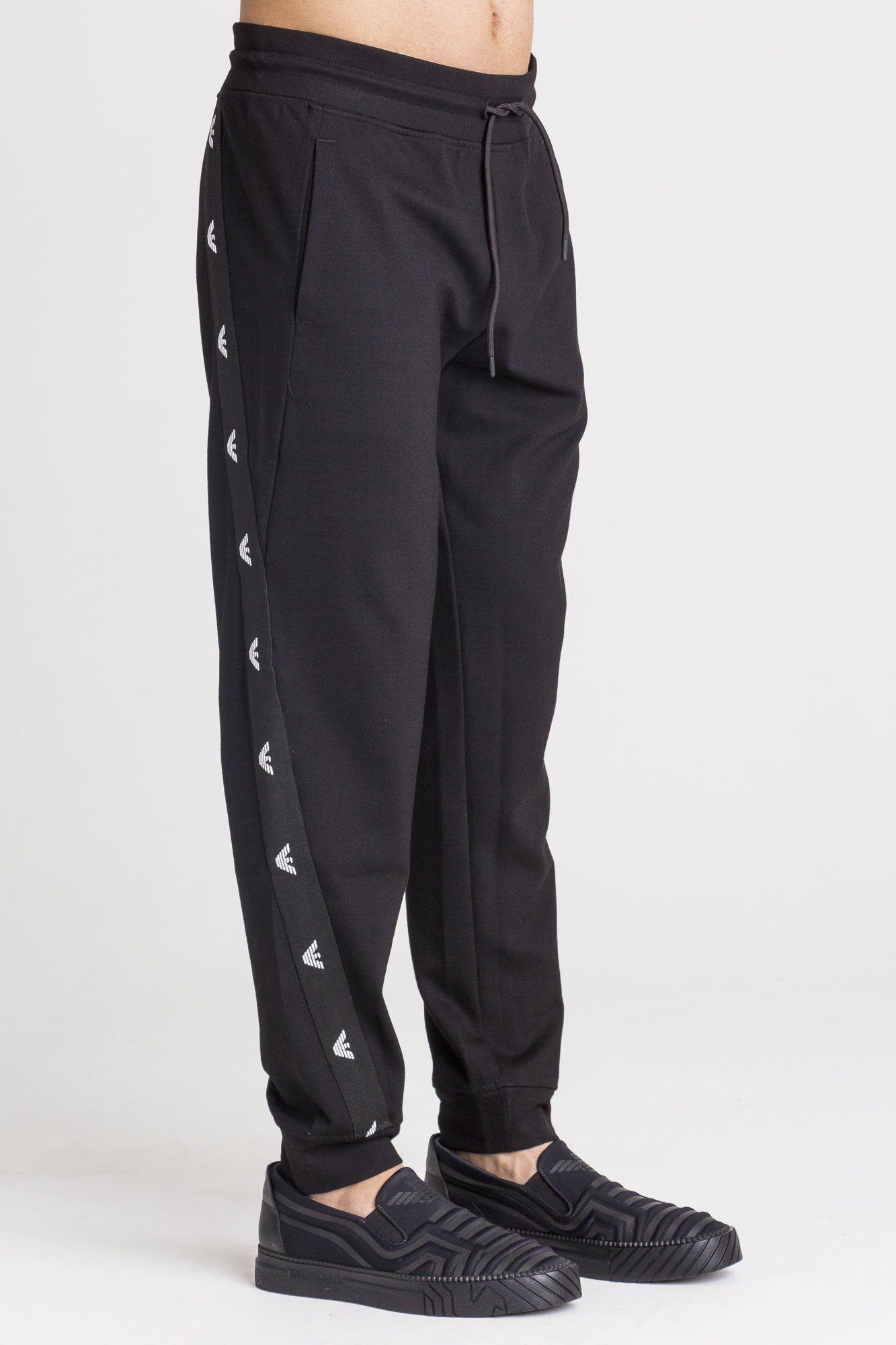 Emporio Armani EMPORIO ARMANI Eagle Side Panel Sweatpant Size US 32 / EU 48 - 5 Thumbnail