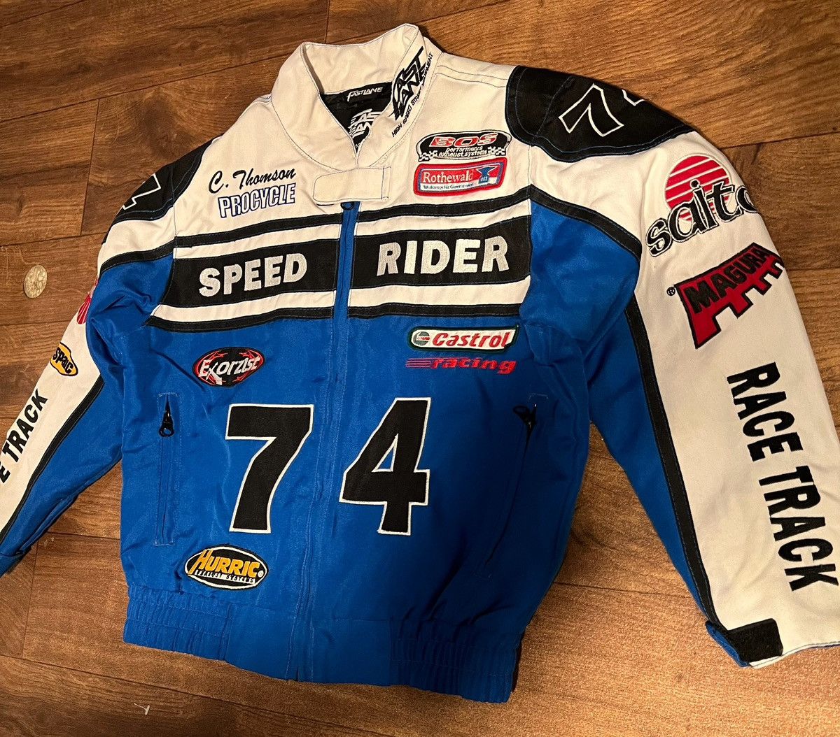 Vintage Vintage Racing Jacket “Fast Lane” Speed Freak 74 Size US XS / EU 42 / 0 - 3 Thumbnail