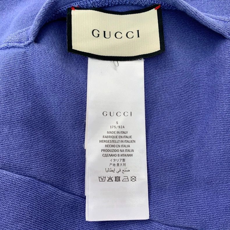Gucci Gucci Blue logo pattern printed full print double-sided hoo Size US S / EU 44-46 / 1 - 7 Thumbnail