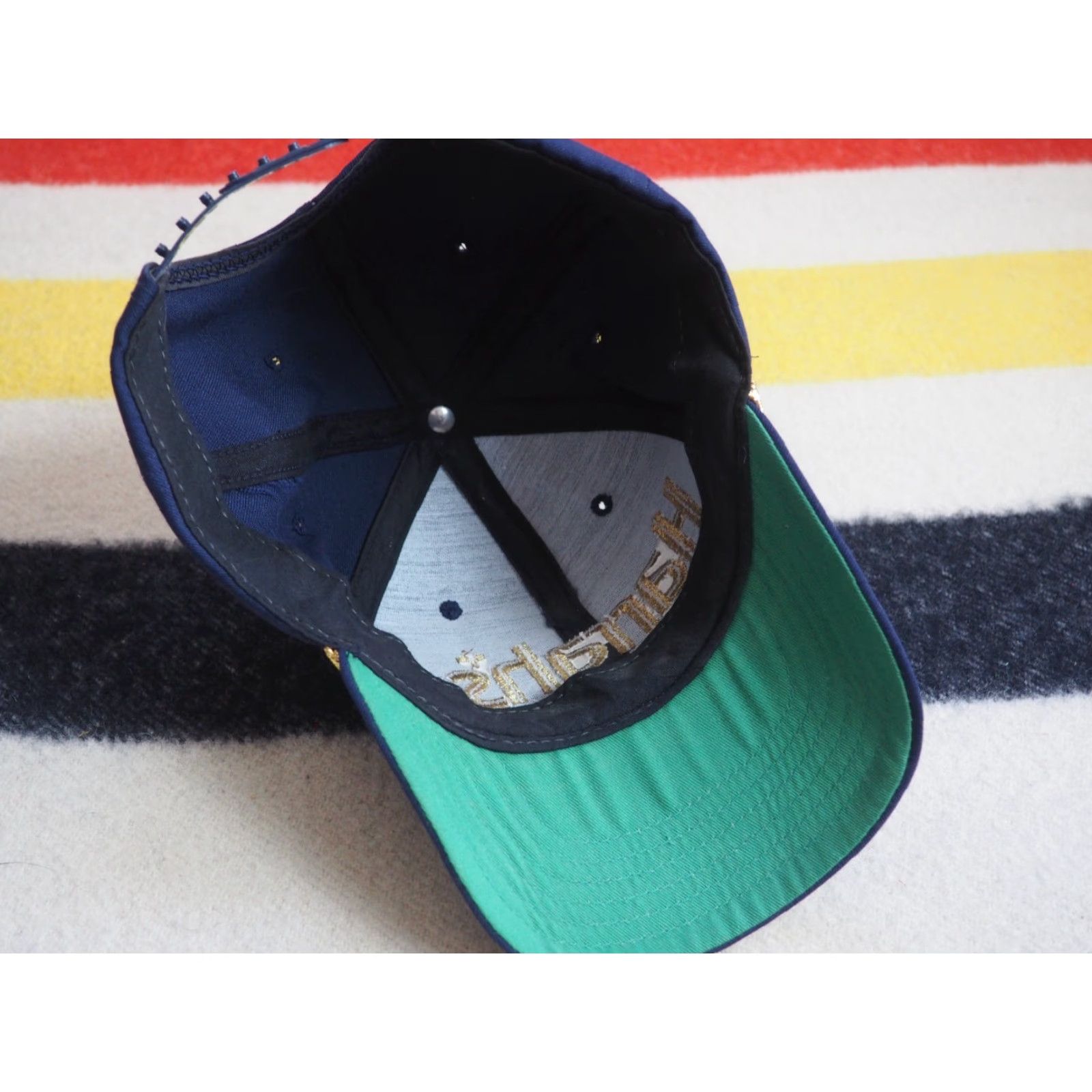 Vintage VTG 80s 90s Harrahs Lake Tahoe Resort Casino Blue USA Snapback Hat Cap OSFM Size ONE SIZE - 3 Thumbnail