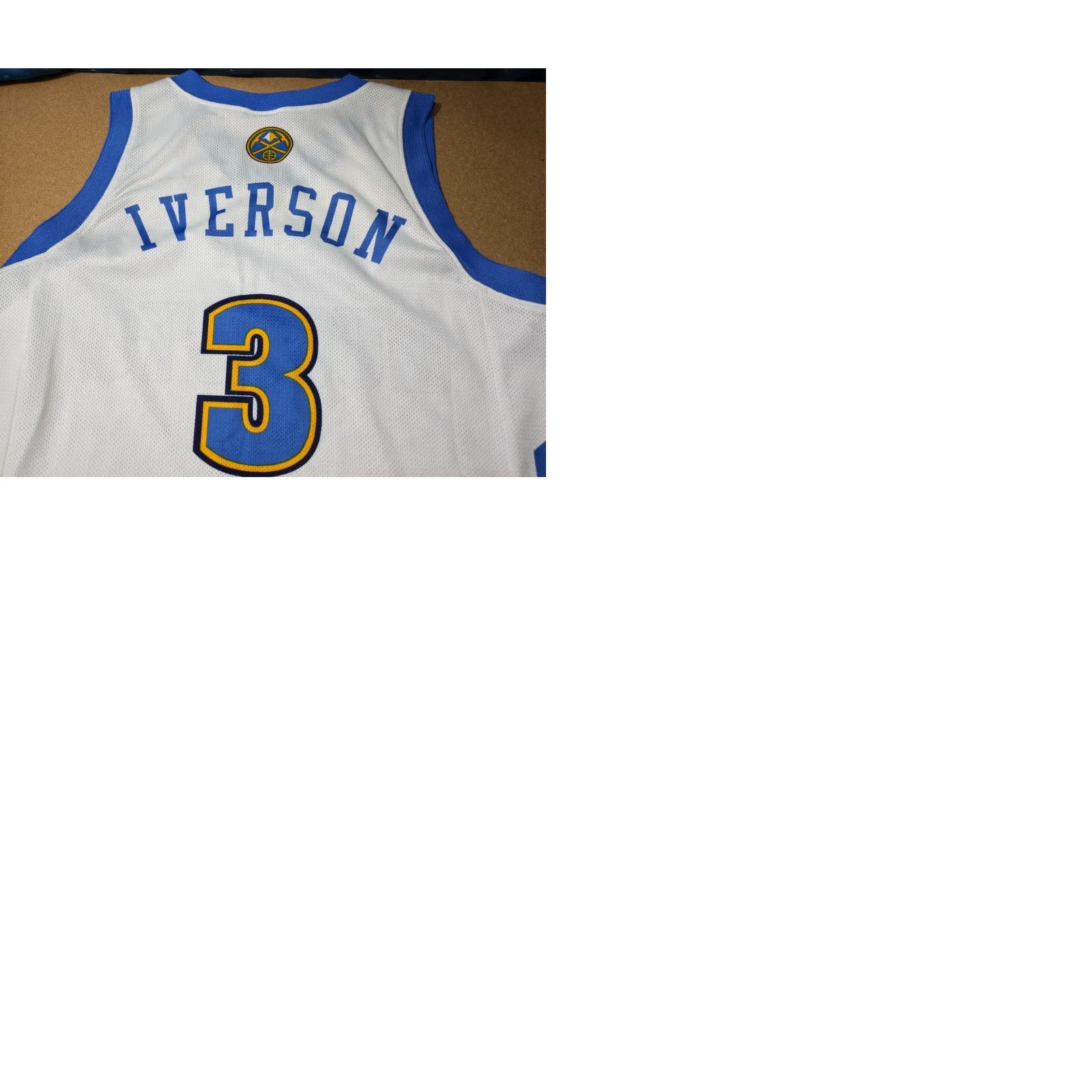 Champion Champion Denver Nuggets Tank Top Iverson #3 Mens M Sleeveless Jersey Vintage Size US M / EU 48-50 / 2 - 9 Thumbnail