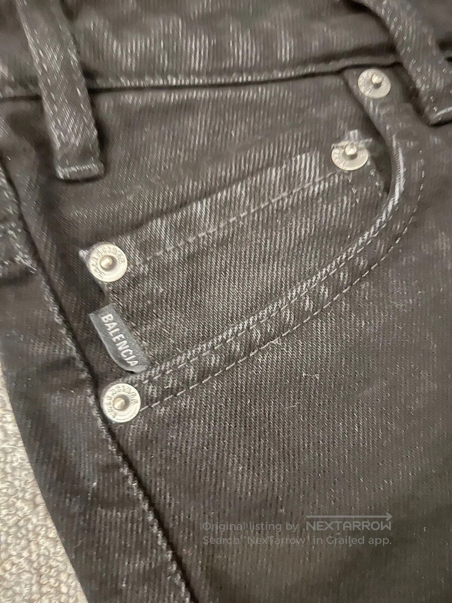 Balenciaga Balenciaga Black Denim Pants Size 29. Size US 29 - 3 Thumbnail