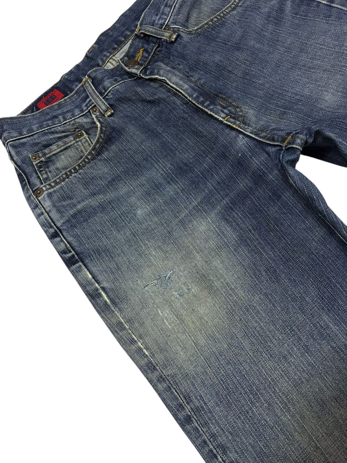 Edwin Vtg Edwin Japan 503 Distressed Jeans Size US 28 / EU 44 - 5 Thumbnail
