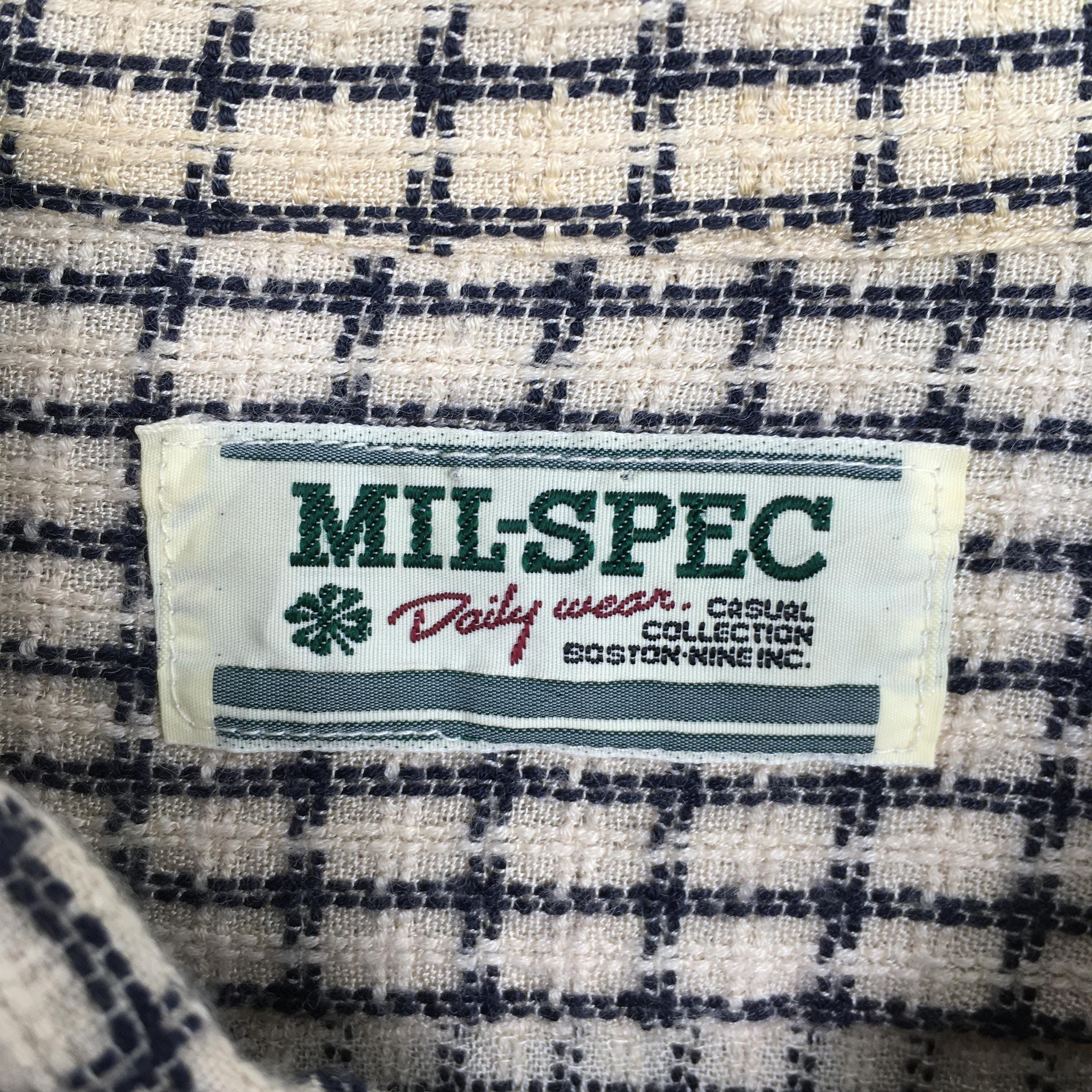 Flannel × Vintage Vintage Mil Spec Checkered Gingham Flannel Shirt Medium Size US M / EU 48-50 / 2 - 5 Thumbnail