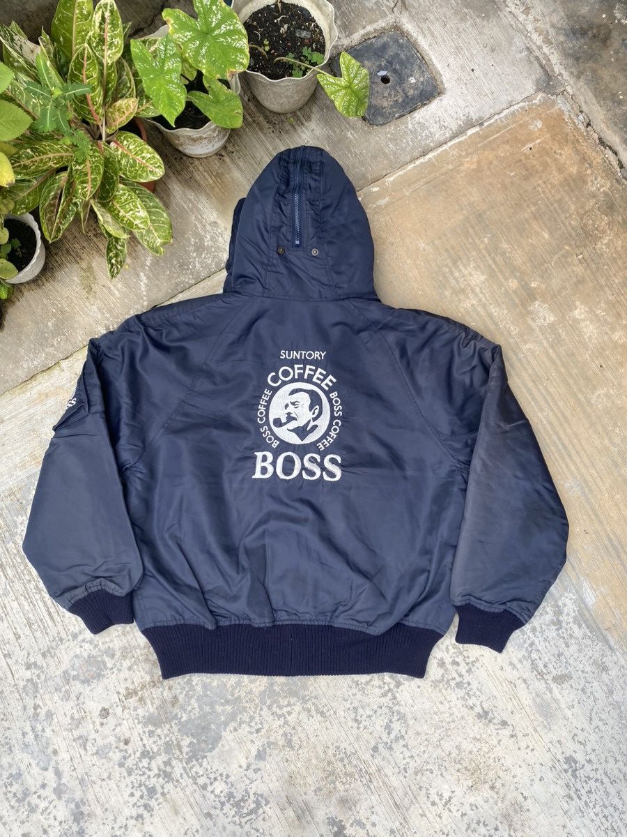 Japanese Brand Vintage N-2B Suntory Coffee Boos Bomber Jacket Size US L / EU 52-54 / 3 - 2 Thumbnail