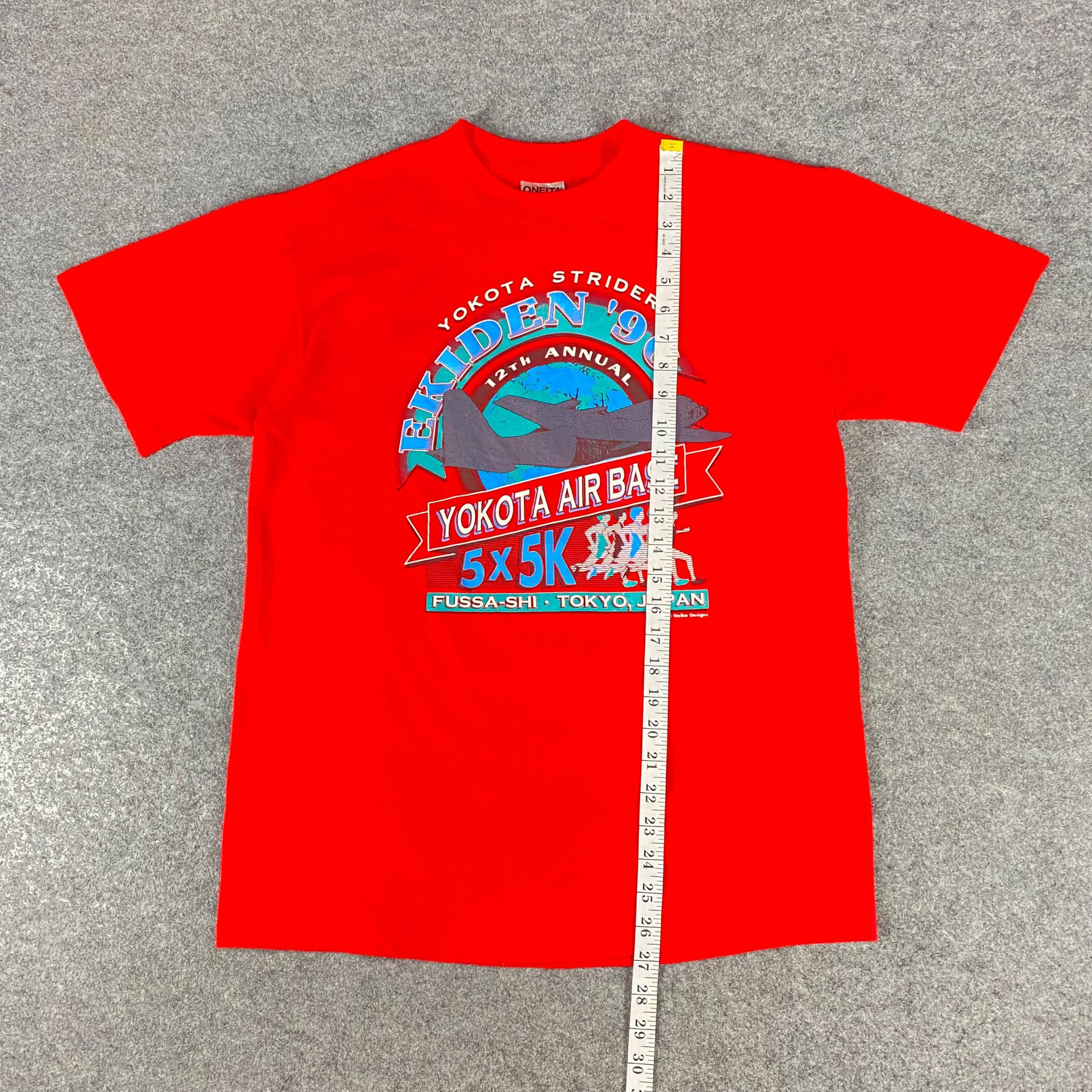 Other Vintage 90s Yokota Striders Ekiden 96 Tshirt Size US M / EU 48-50 / 2 - 5 Thumbnail