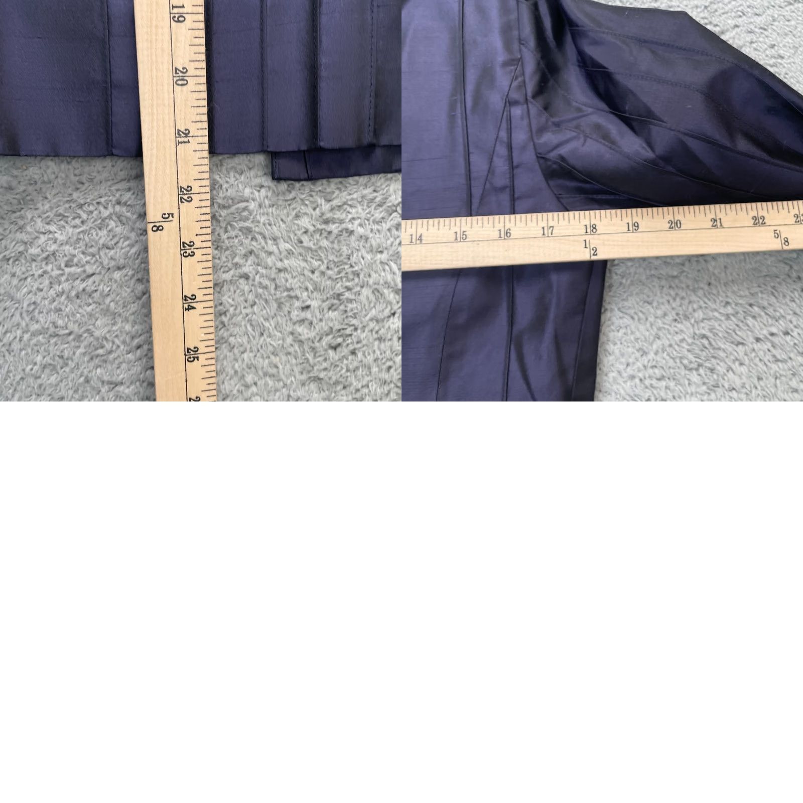 Vintage VTG Worth Top Blouse Shirt Purple Silk Lined 8P Petite Collared Long Sleeve Dry Clean Only Womens Size M / US 6-8 / IT 42-44 - 8 Thumbnail