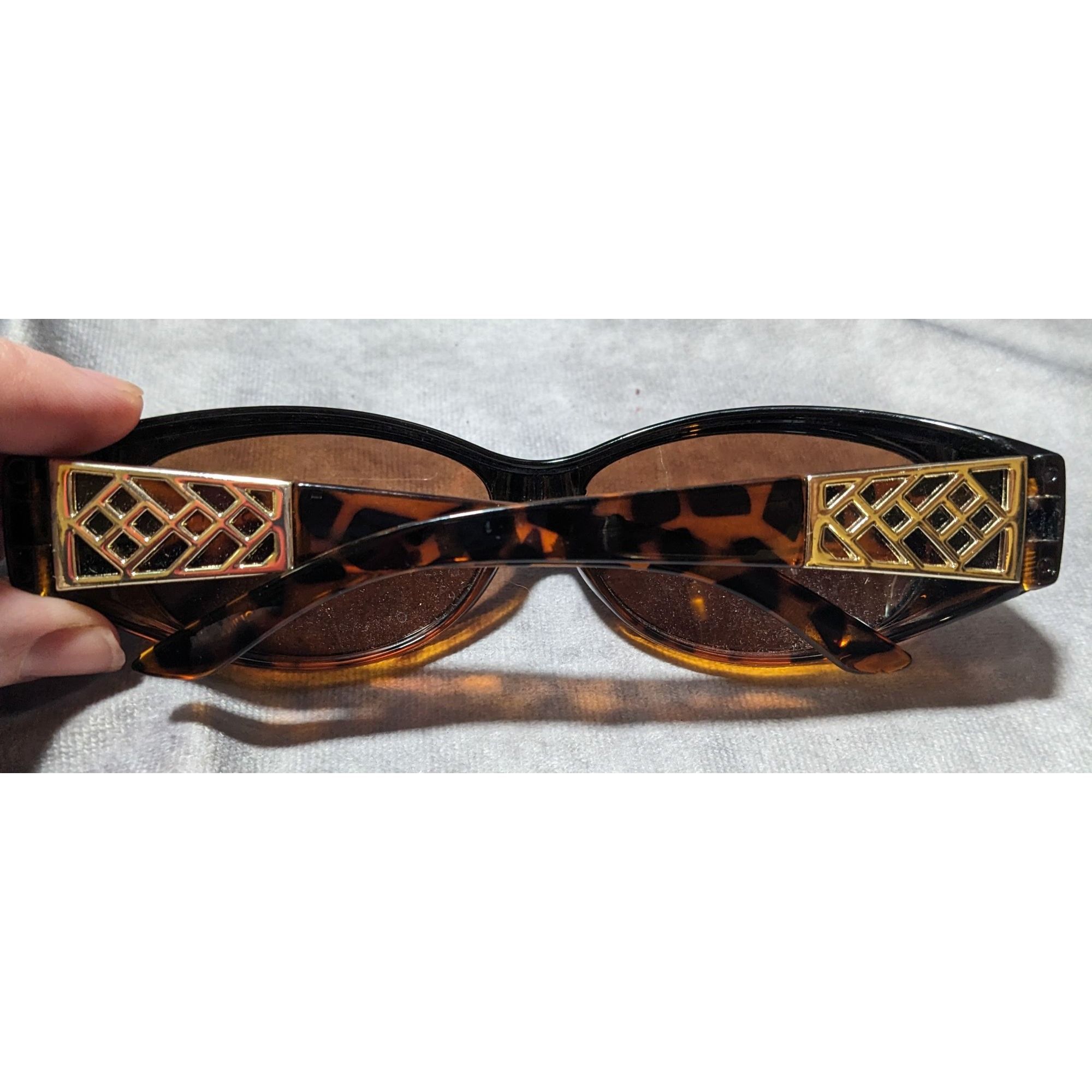Other Solar Shield Retro Tortoise Gold Lattice Sunglasses Size ONE SIZE - 8 Thumbnail