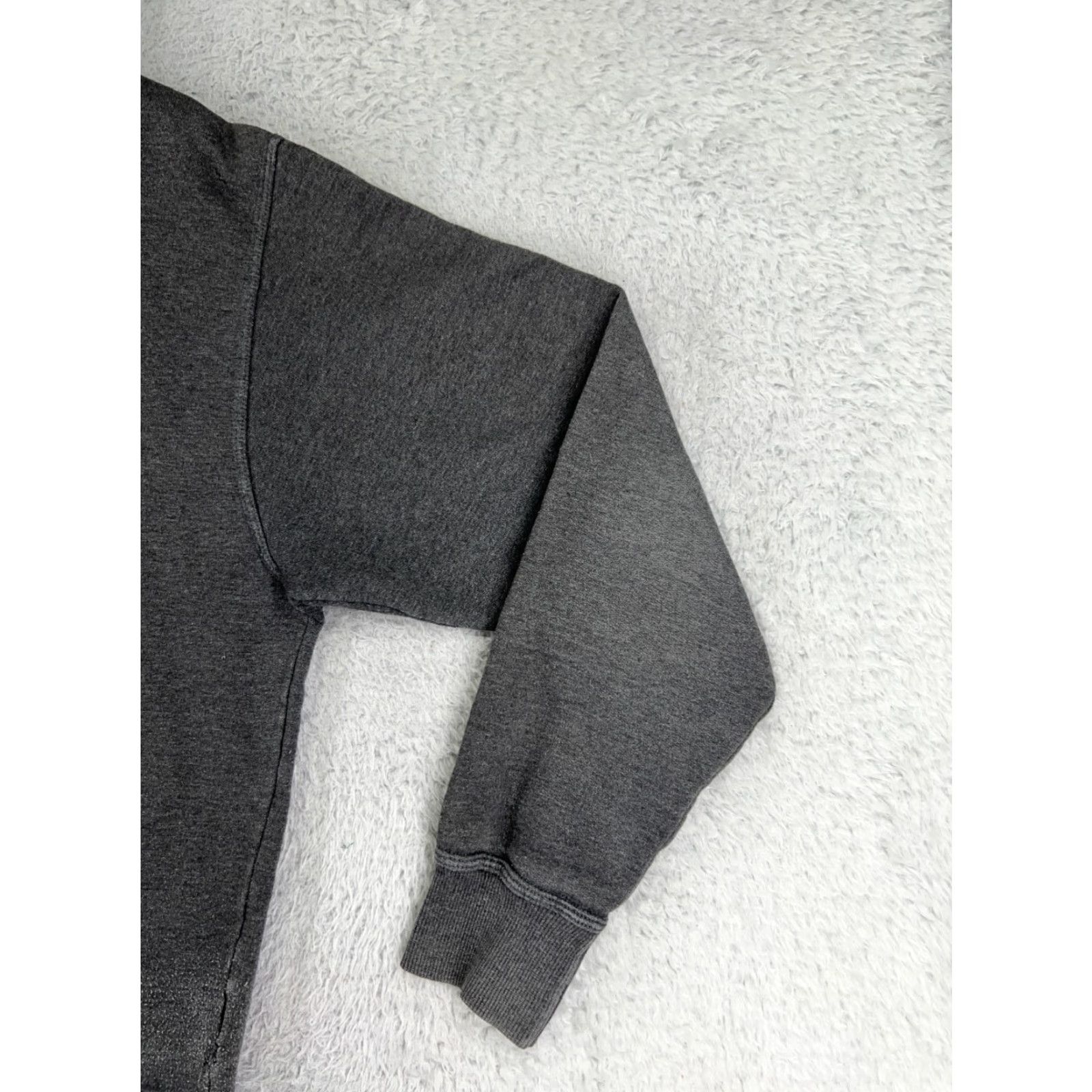 Champion VINTAGE Champion Hoodie Womens Medium Gray Pullover Long Sleeve Cotton Blend with Pockets USA Size M / US 6-8 / IT 42-44 - 5 Thumbnail