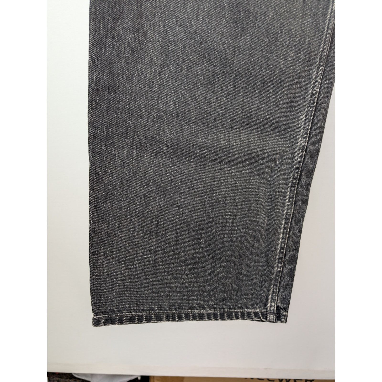 Balenciaga o1rshd1 Organic Japanese Denim Baggy Pants in Wash Black Size US 30 / EU 46 - 7 Thumbnail