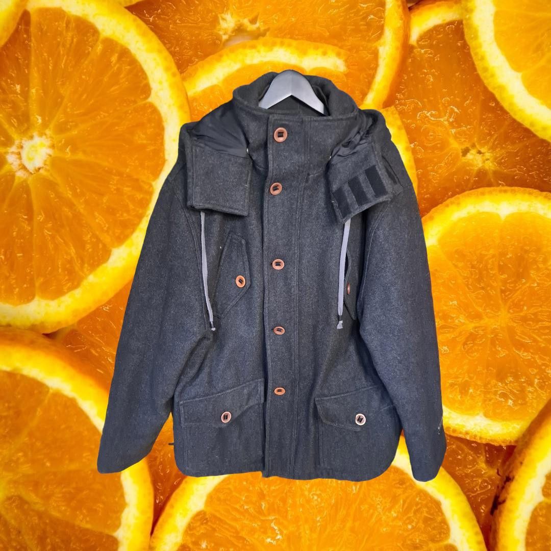 Marc Ecko Marc Echo Wool Coat with Detachable Hood Size Large Size US L / EU 52-54 / 3 - 1 Thumbnail
