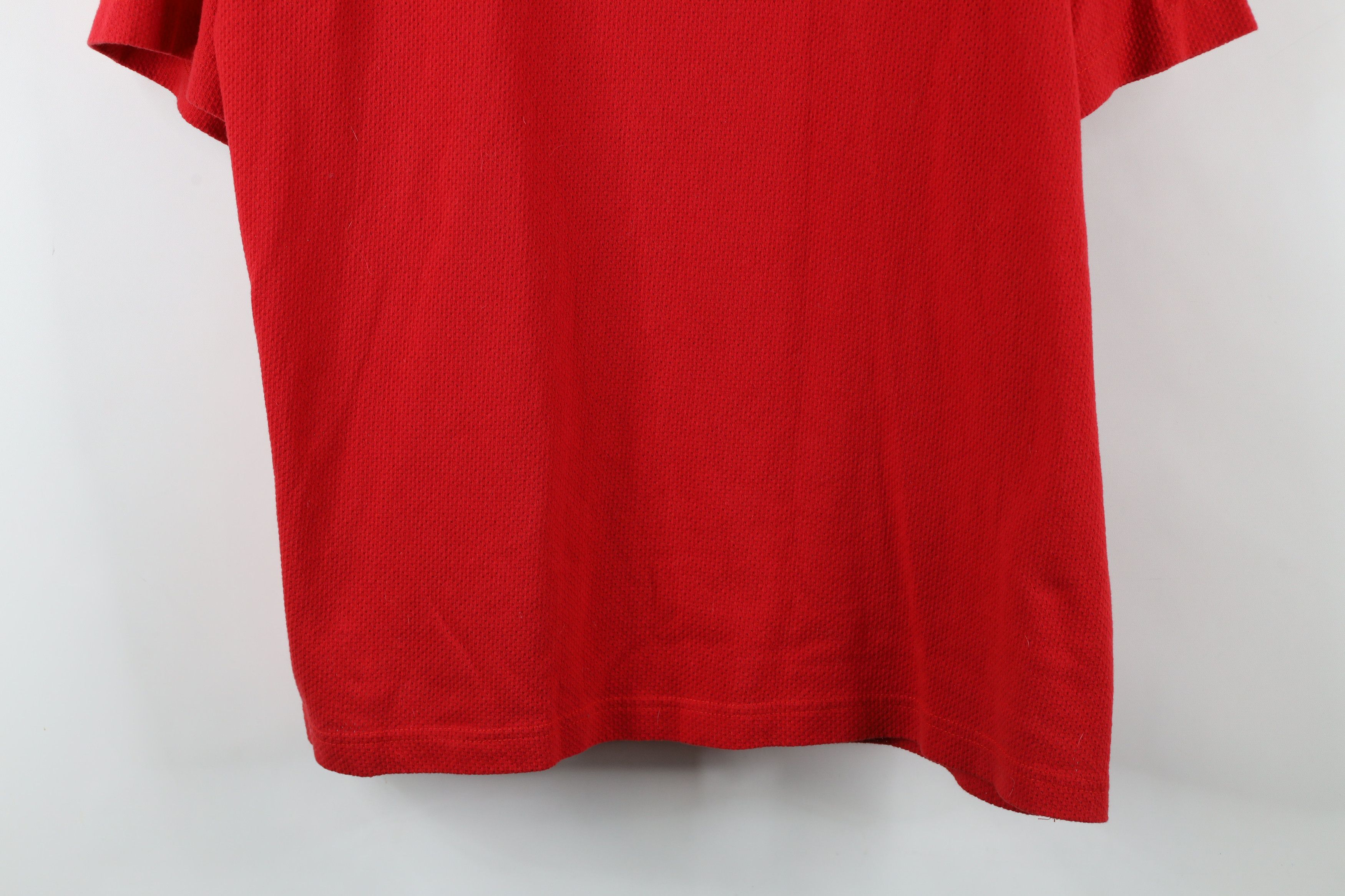 Vintage Vintage 90s Spell Out Ohio State University Mesh T-Shirt Red Size US XL / EU 56 / 4 - 3 Thumbnail