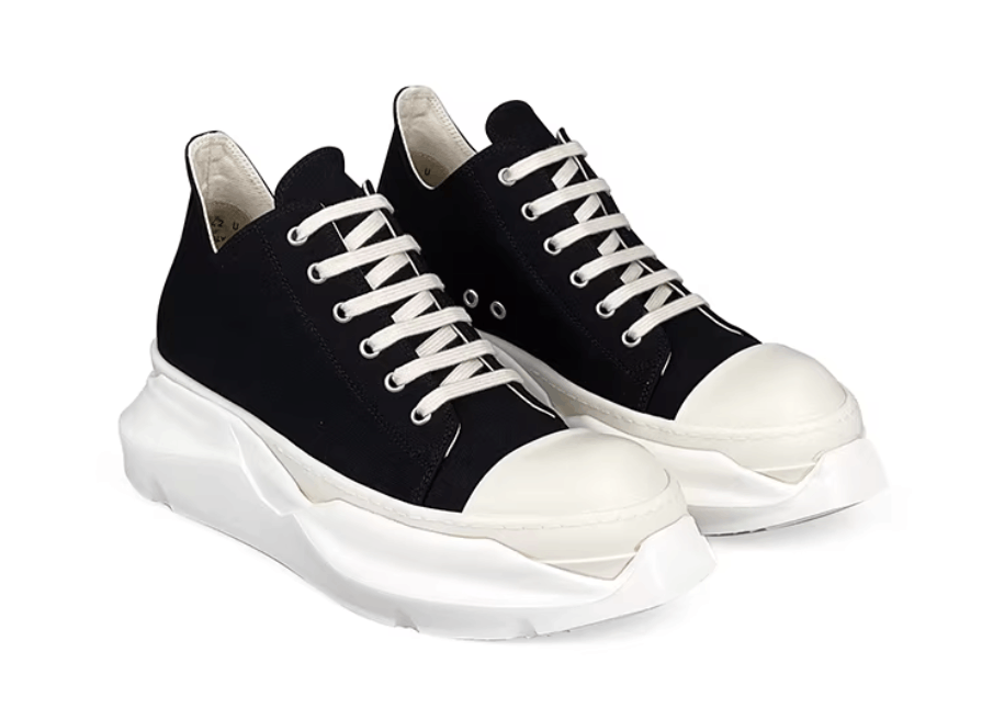 Rick Owens Drkshdw Rick Owens Men's Canvas Platform Low Top Sneakers Size US 10.5 / EU 43-44 - 3 Thumbnail