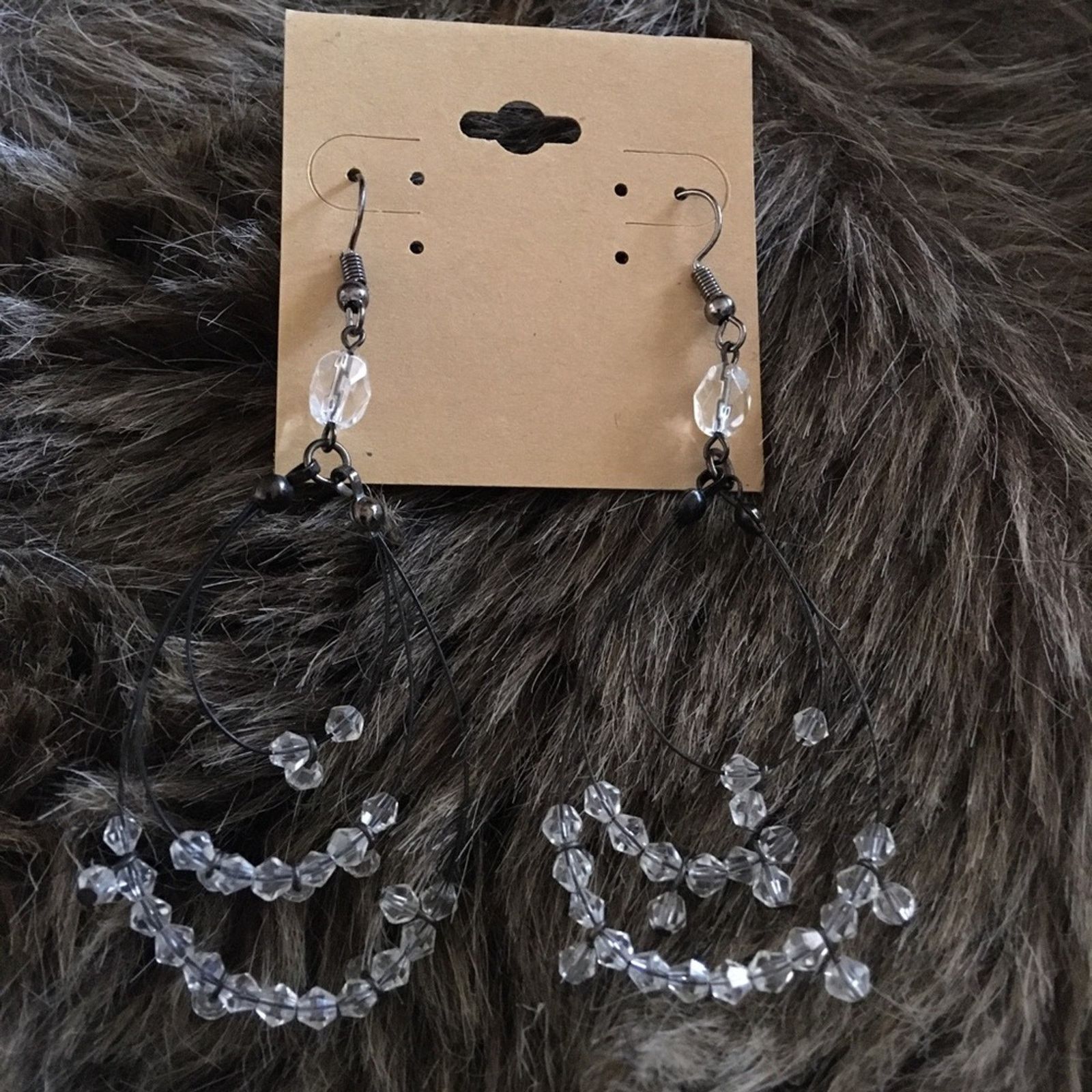 Vintage Vintage tiered beaded fish line earrings Size ONE SIZE - 2 Thumbnail
