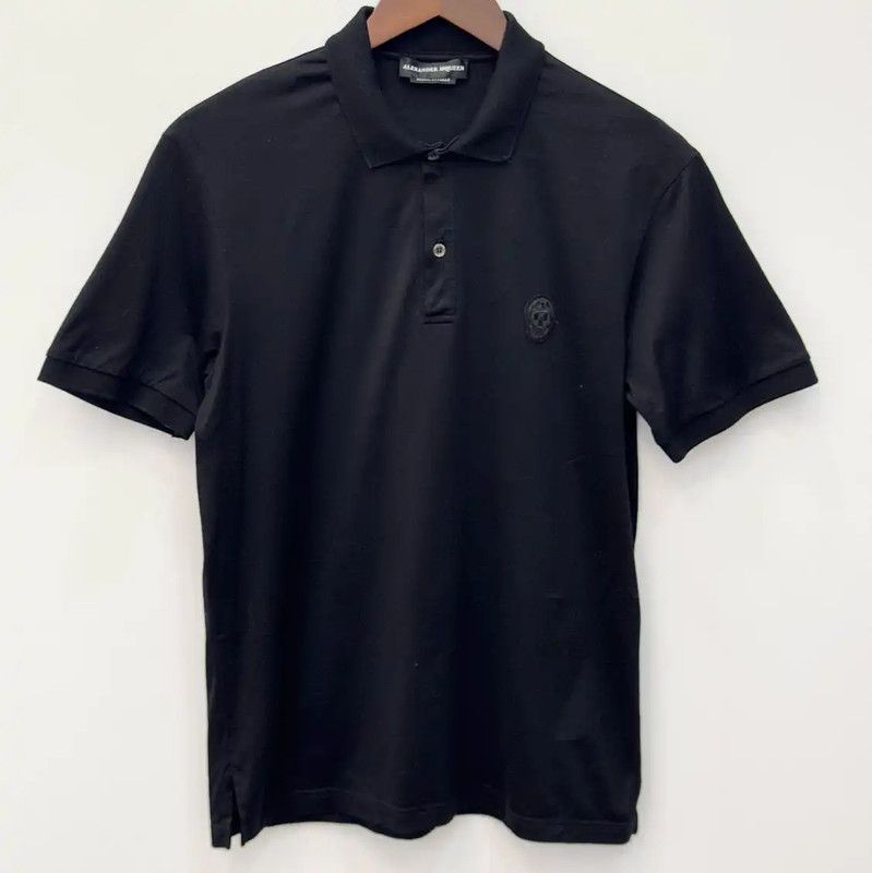 Alexander McQueen Alexander McQueen Black Cotton Summer Polo Shirt 0089 Size US S / EU 44-46 / 1 - 1 Thumbnail