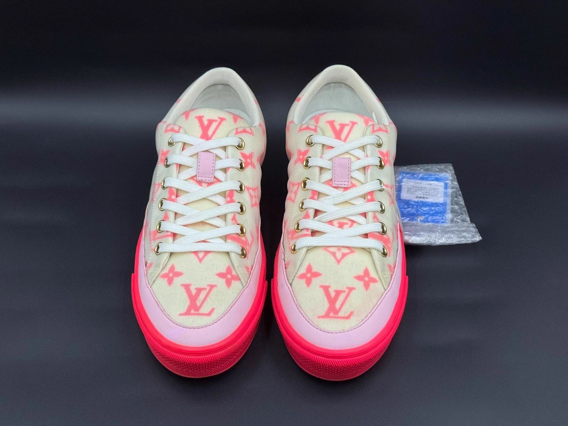 Louis Vuitton LOUIS VUITTON Stellar Low-Top Sneakers Women's Pink/White 37 Size US 7 / IT 37 - 2 Thumbnail