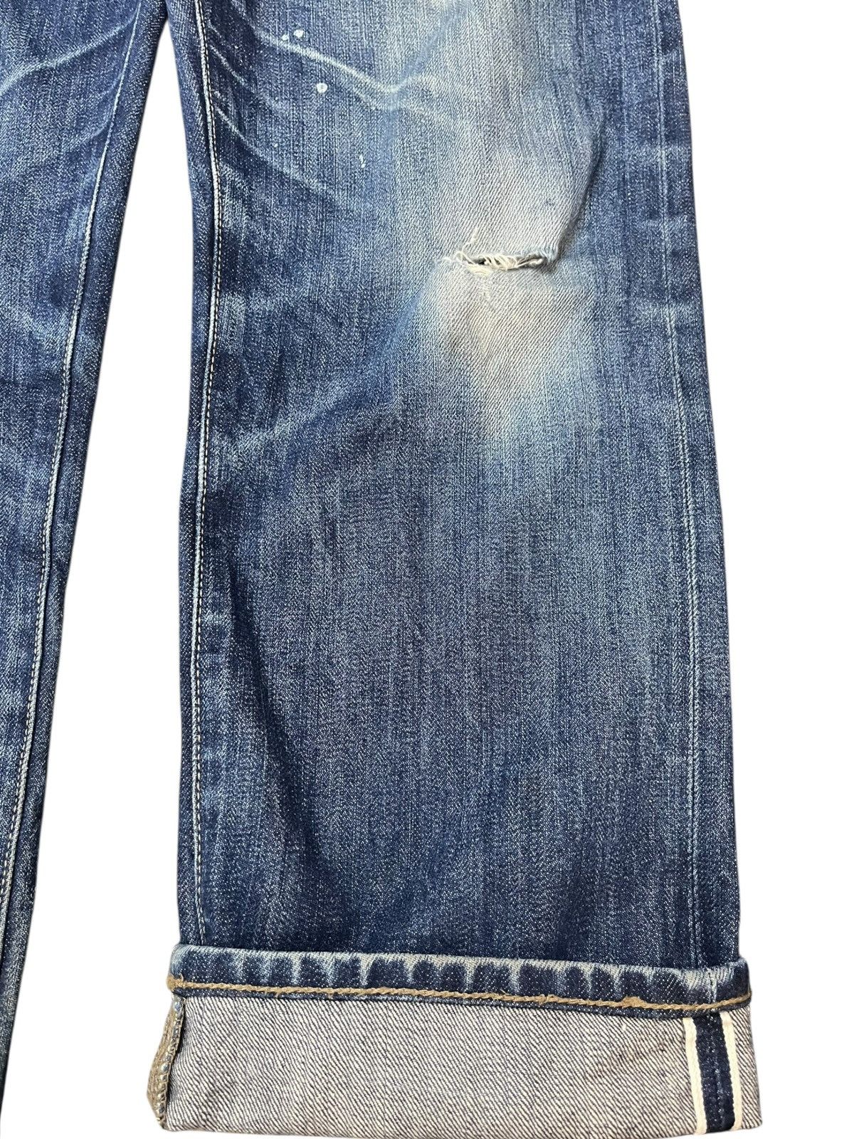 Christophe Lemaire × Jun Takahashi × Uniqlo Vintage Uniqlo U Selvedge Distressed Denim Size US 31 - 5 Thumbnail