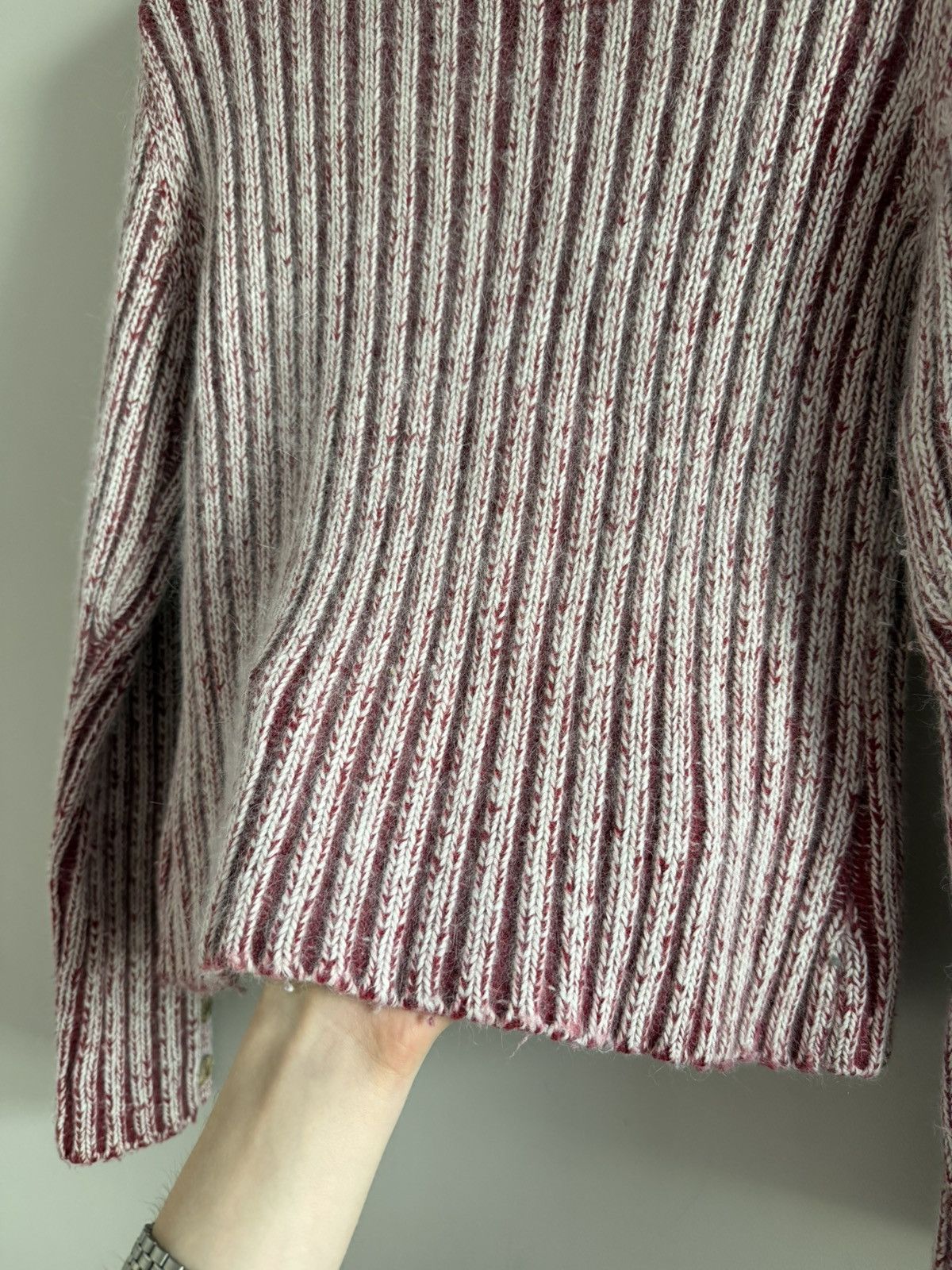Vintage Wool Ribbed Turtleneck Sweater Size M / US 6-8 / IT 42-44 - 7 Thumbnail