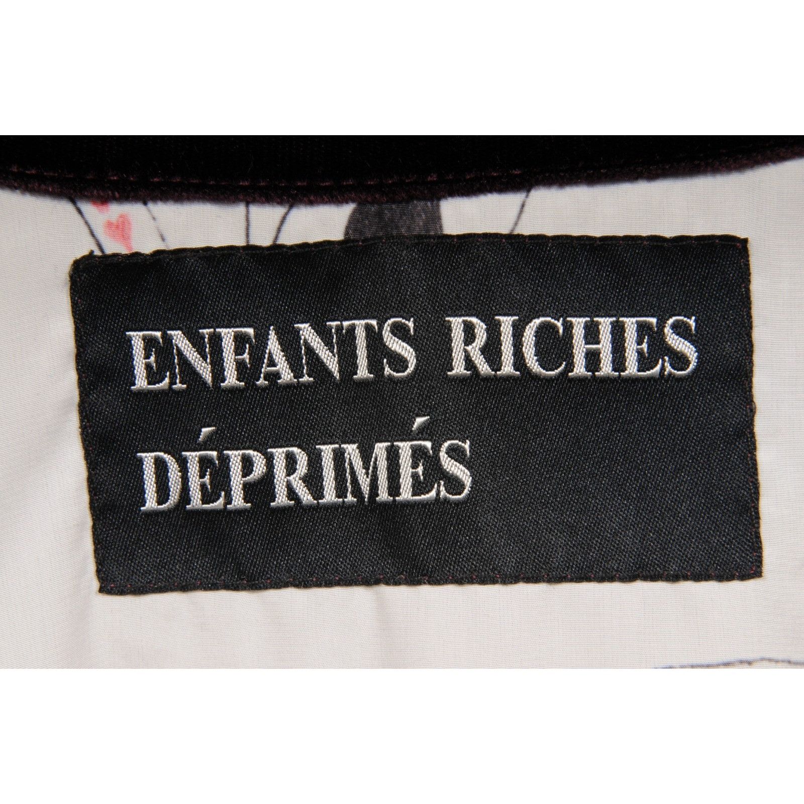 Enfants Riches Deprimes Zip Up Card Jacket Burgundy Velvet - 02692 Size US L / EU 52-54 / 3 - 9 Thumbnail