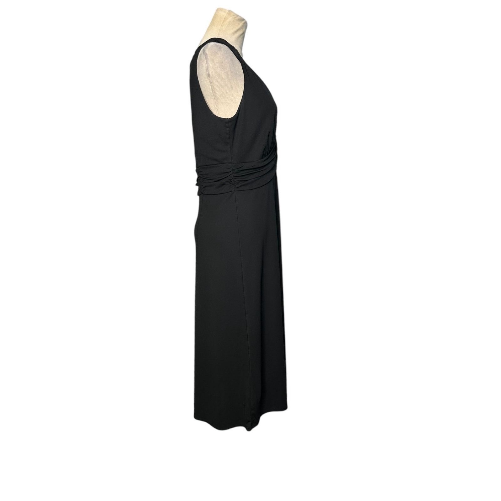 Loft Loft black sleeveless twisted straps midi dress size 8 Size M / US 6-8 / IT 42-44 - 6 Thumbnail