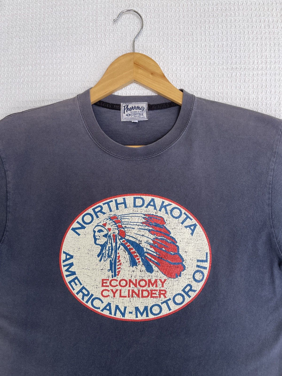 Japanese Brand × Pherrow's × Vintage Last Drop🔥Vtg Sun Faded PHERROW’S American Motor Oil T-Shirt Size US M / EU 48-50 / 2 - 8 Thumbnail