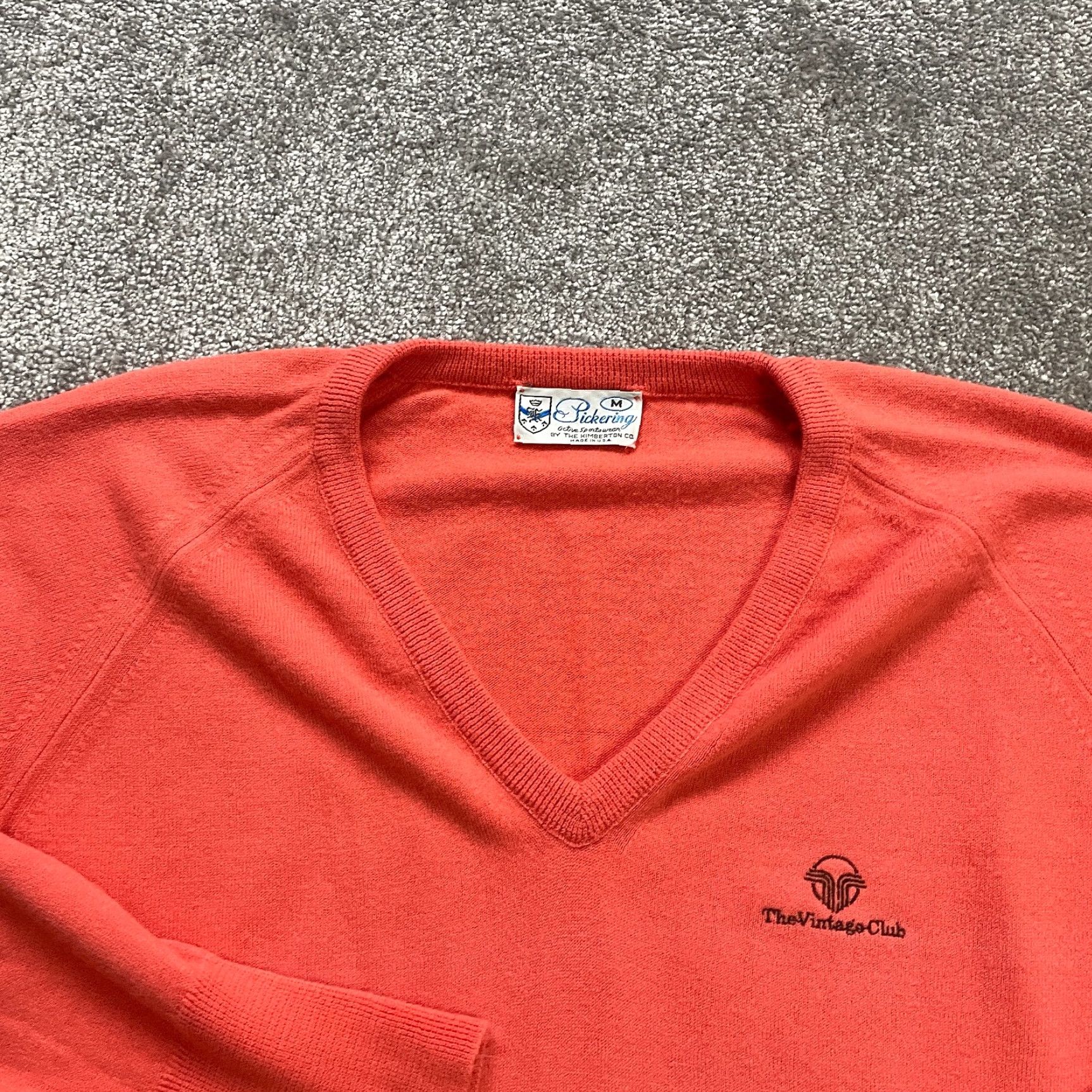 Vintage VINTAGE Pickering Mens Sweater Pullover Knit Casual Fall Winter Spring Summer Long Sleeve Orange M Size US M / EU 48-50 / 2 - 3 Thumbnail