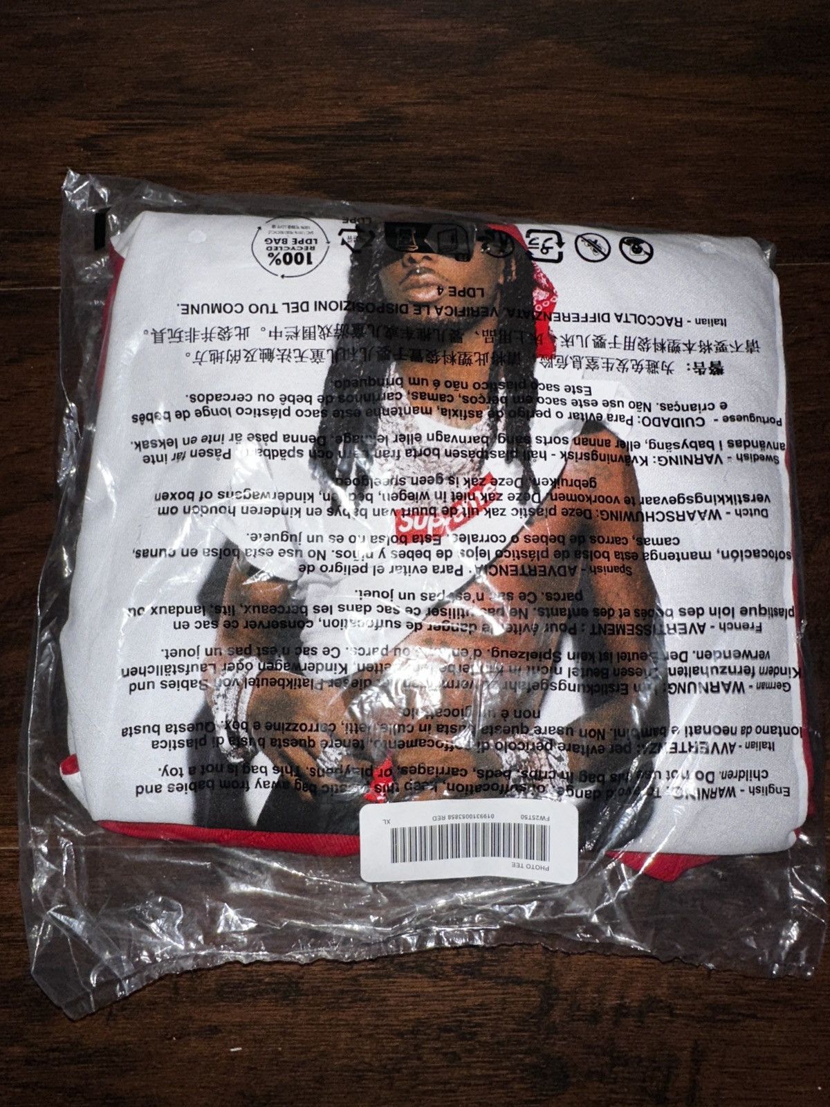 Supreme Supreme Playboi Carti Tee Red XL New IN HAND Size US XL / EU 56 / 4 - 1 Thumbnail