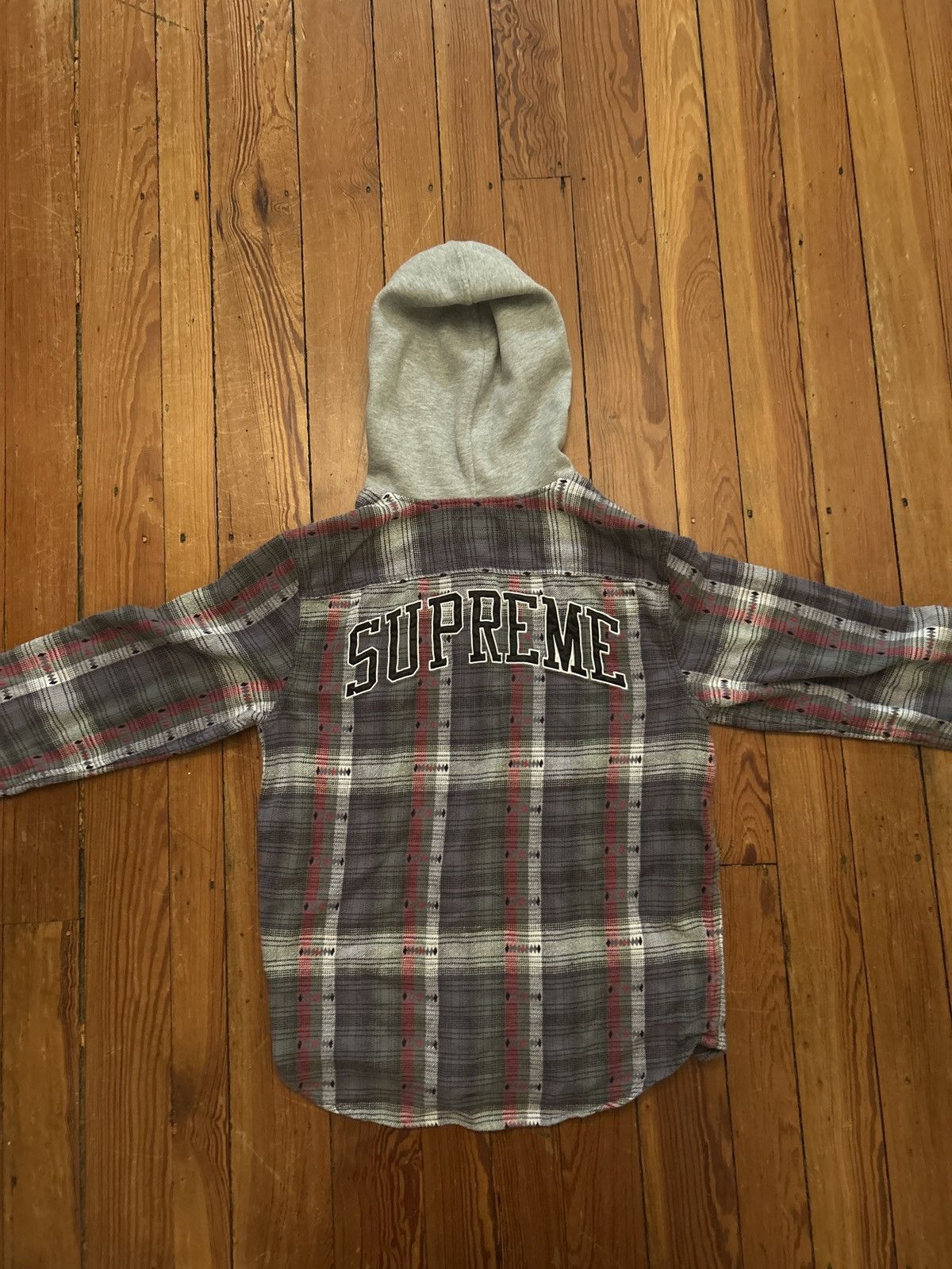 Supreme Supreme Jacquard Hooded Flannel Size US M / EU 48-50 / 2 - 2 Thumbnail