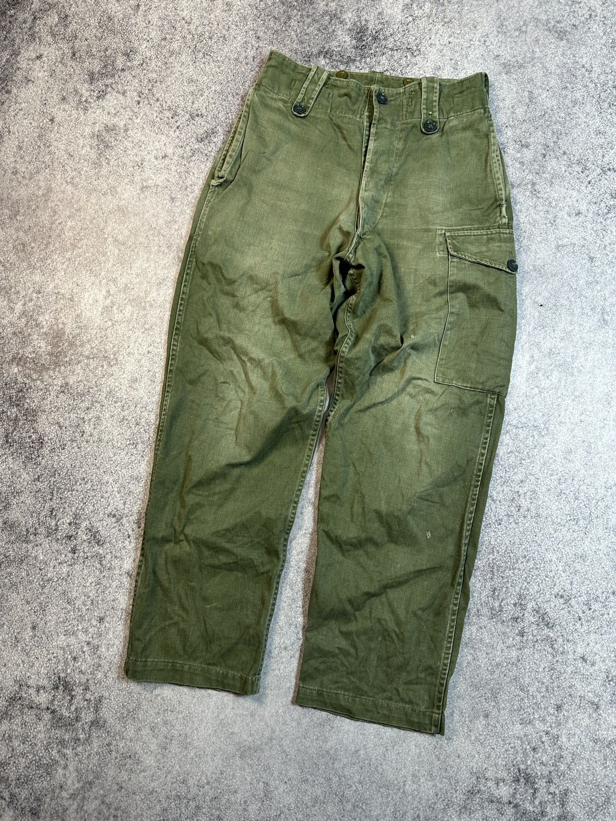 Vintage Vintage Military Baggy Pants Khaki Streetwear Style Rare 90s Size US 30 / EU 46 - 2 Thumbnail