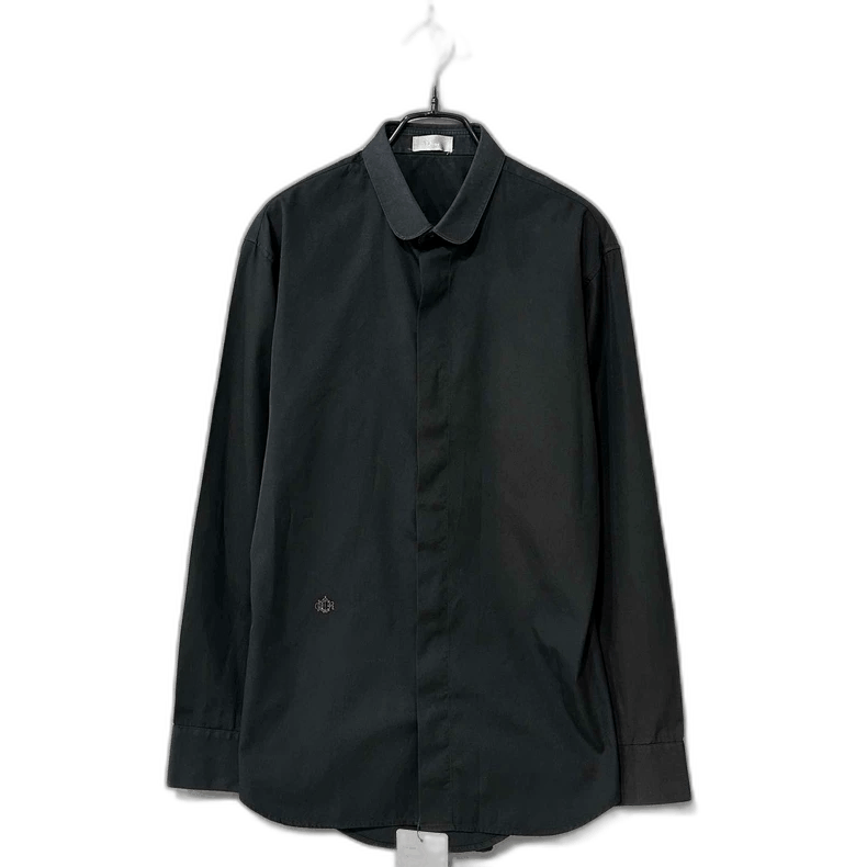 Dior Black Embroidered Logo Shirt by Dior-2505 Size US M / EU 48-50 / 2 - 1 Thumbnail