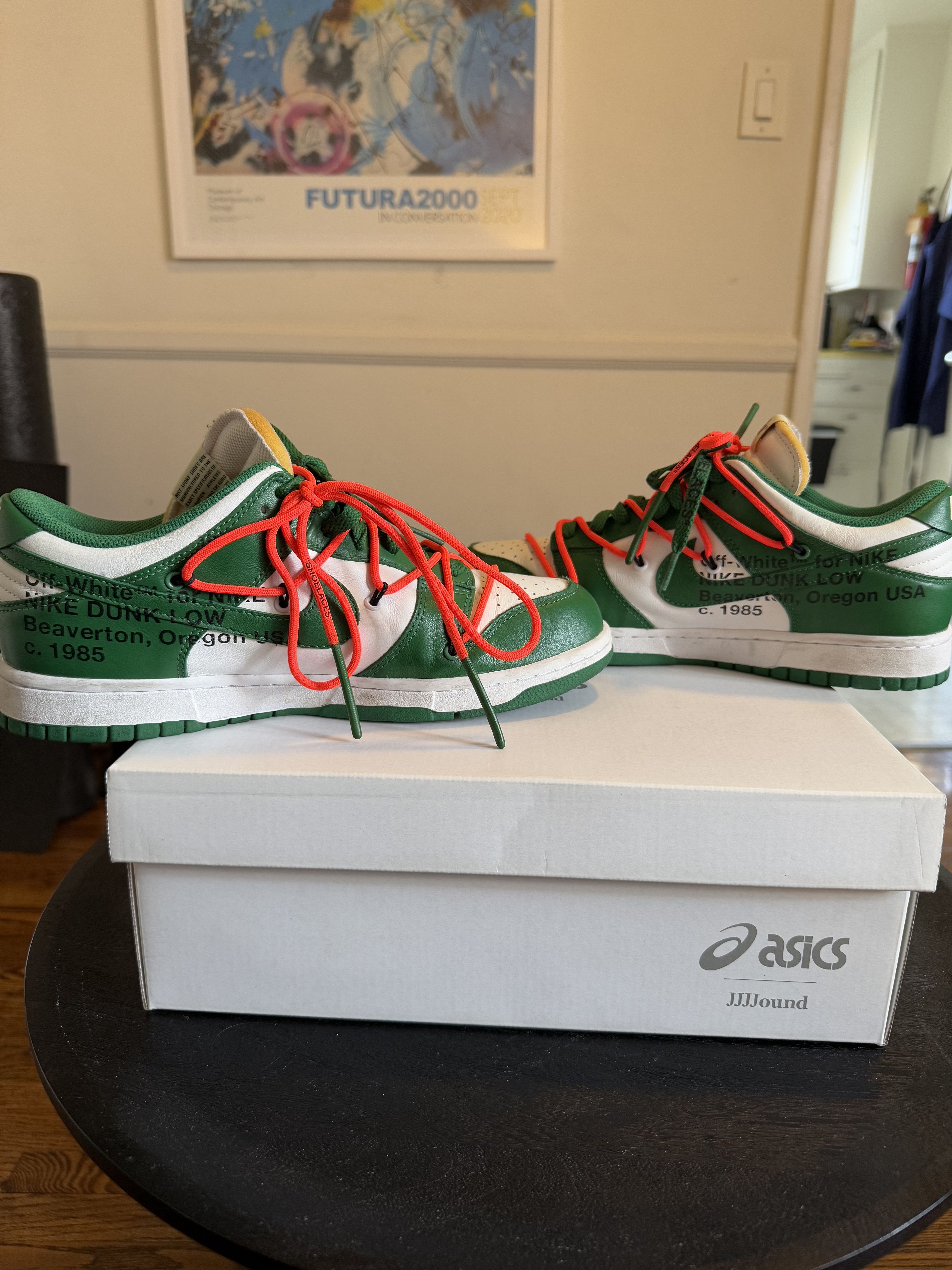 Nike × Off-White Nike x Off White Dunk Green Size US 9.5 / EU 42-43 - 9 Thumbnail