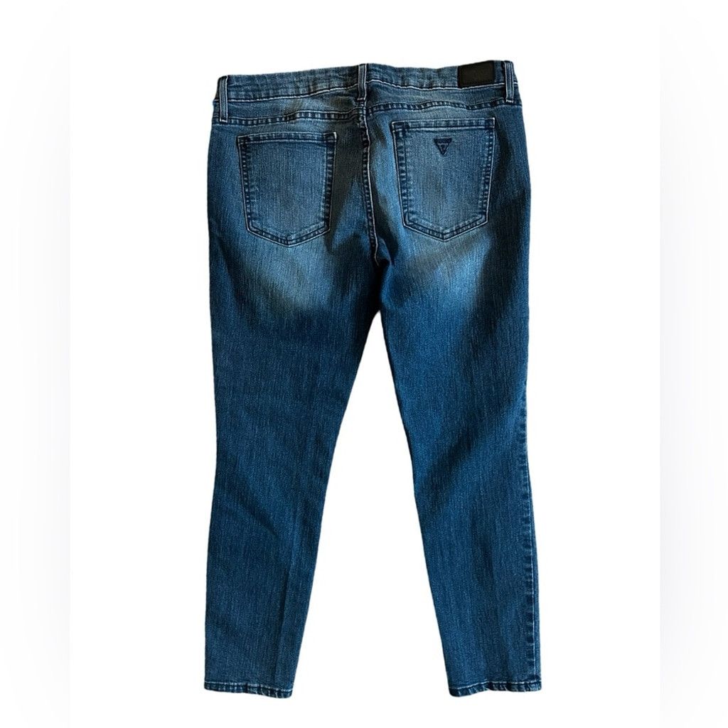 Guess GUESS JEANS Mid-Rise Crop Jean Blue Women’s Size 31. Size 38" / US 16 / IT 52 - 4 Thumbnail