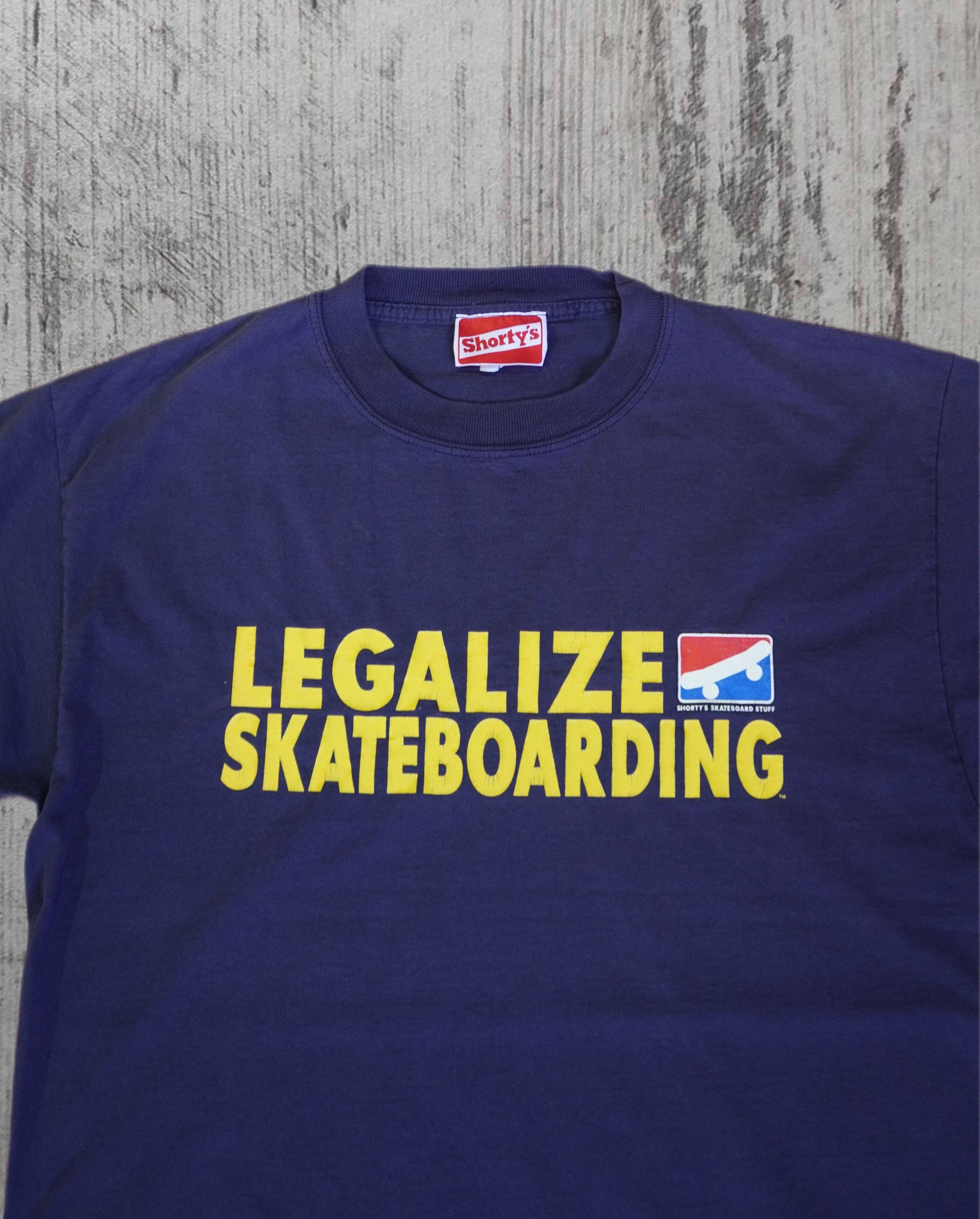 Shorty's Skateboards Vintage Shortys Legalize Skateboarding tshirt L Size US L / EU 52-54 / 3 - 2 Thumbnail
