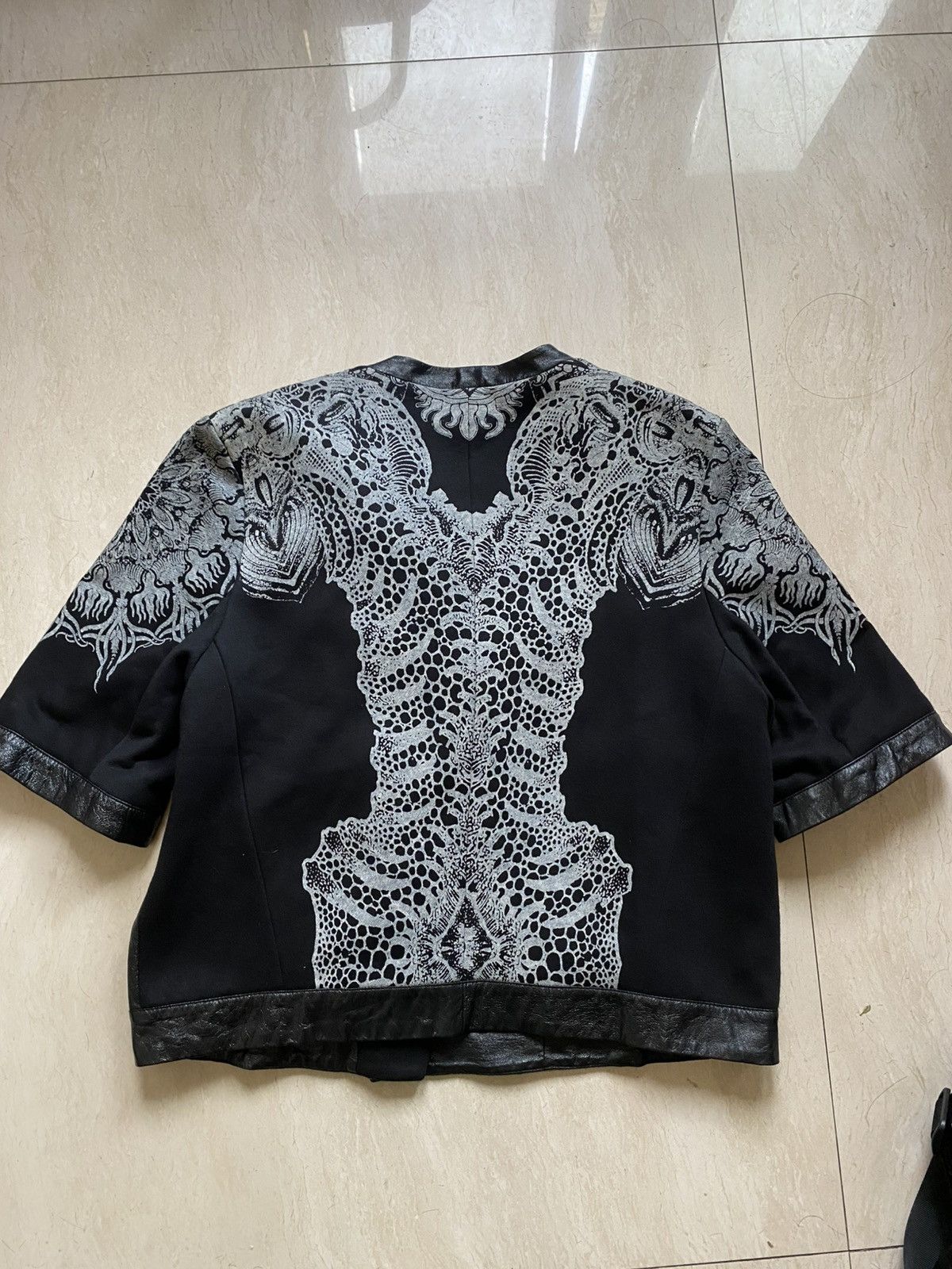 Helmut Lang Helmut lang lamb leather lace short sleeve jacket blazer Size L / US 10 / IT 46 - 8 Thumbnail