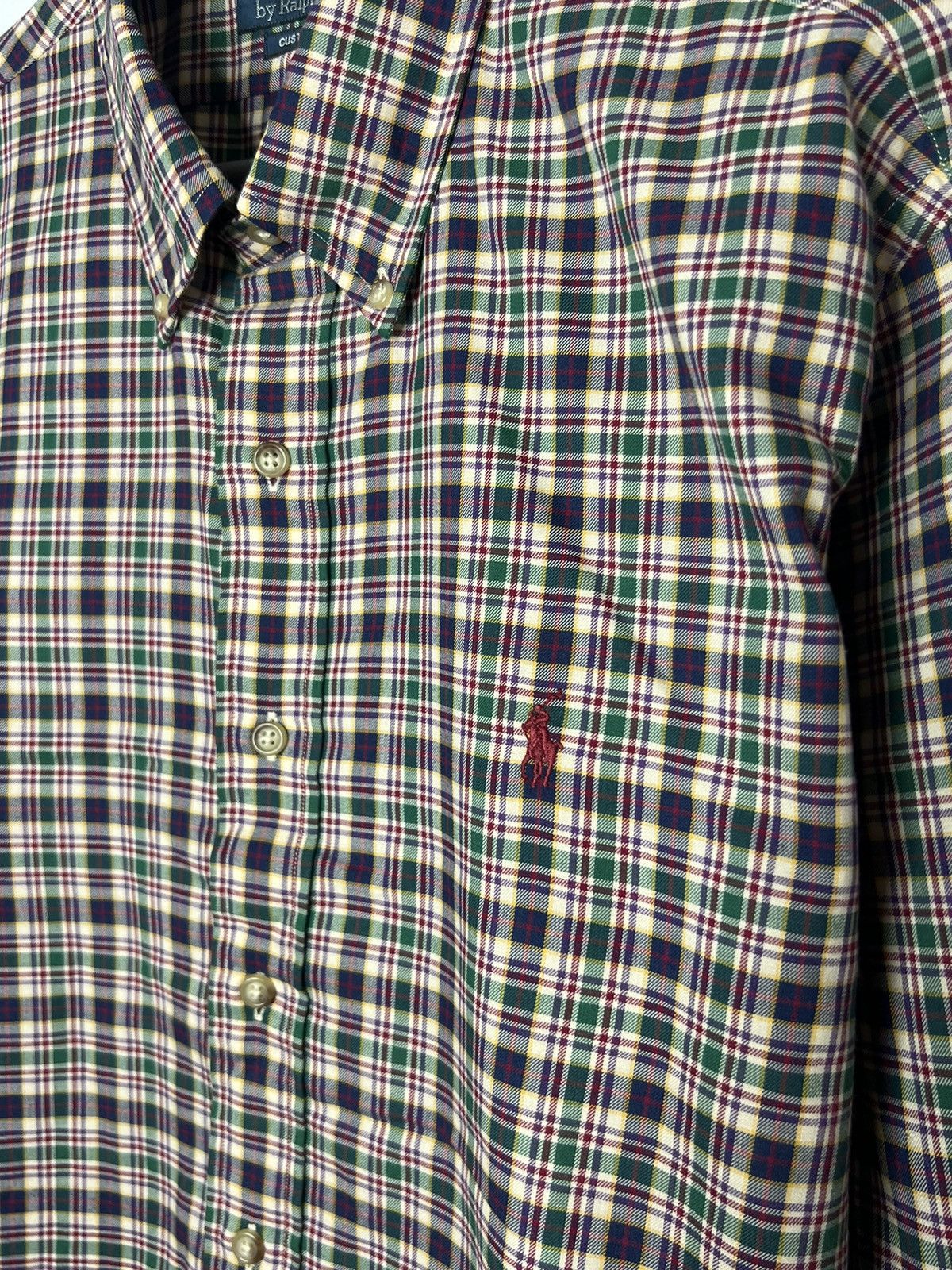 Vintage 💵 Vintage Polo Ralph Lauren Plaid Luxury Shirt Long Sleeve 💵 Size US XL / EU 56 / 4 - 3 Thumbnail