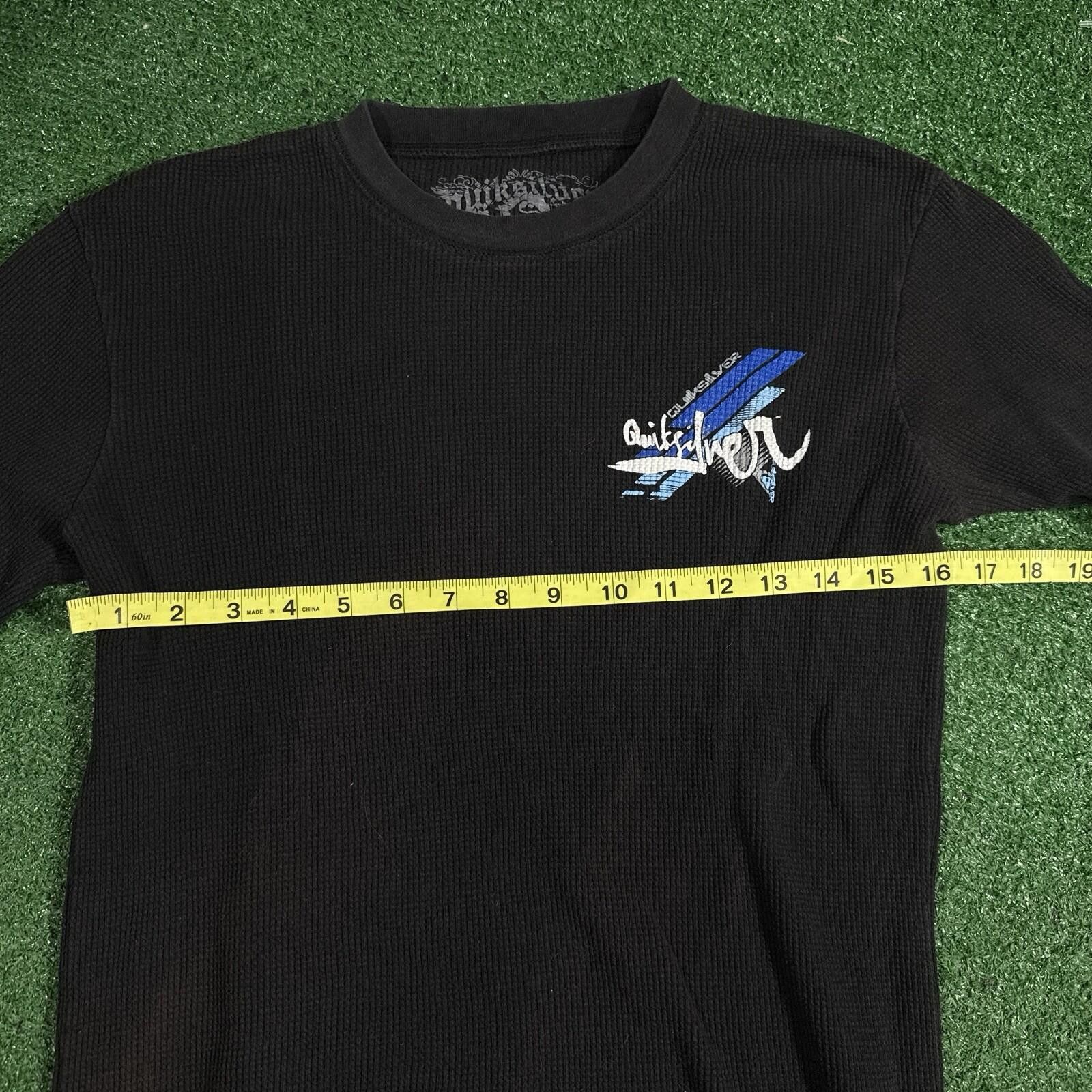 Quiksilver Quiksilver XL Black Waffle Thermal Long Sleeve Surf Shirt Size US M / EU 48-50 / 2 - 6 Thumbnail