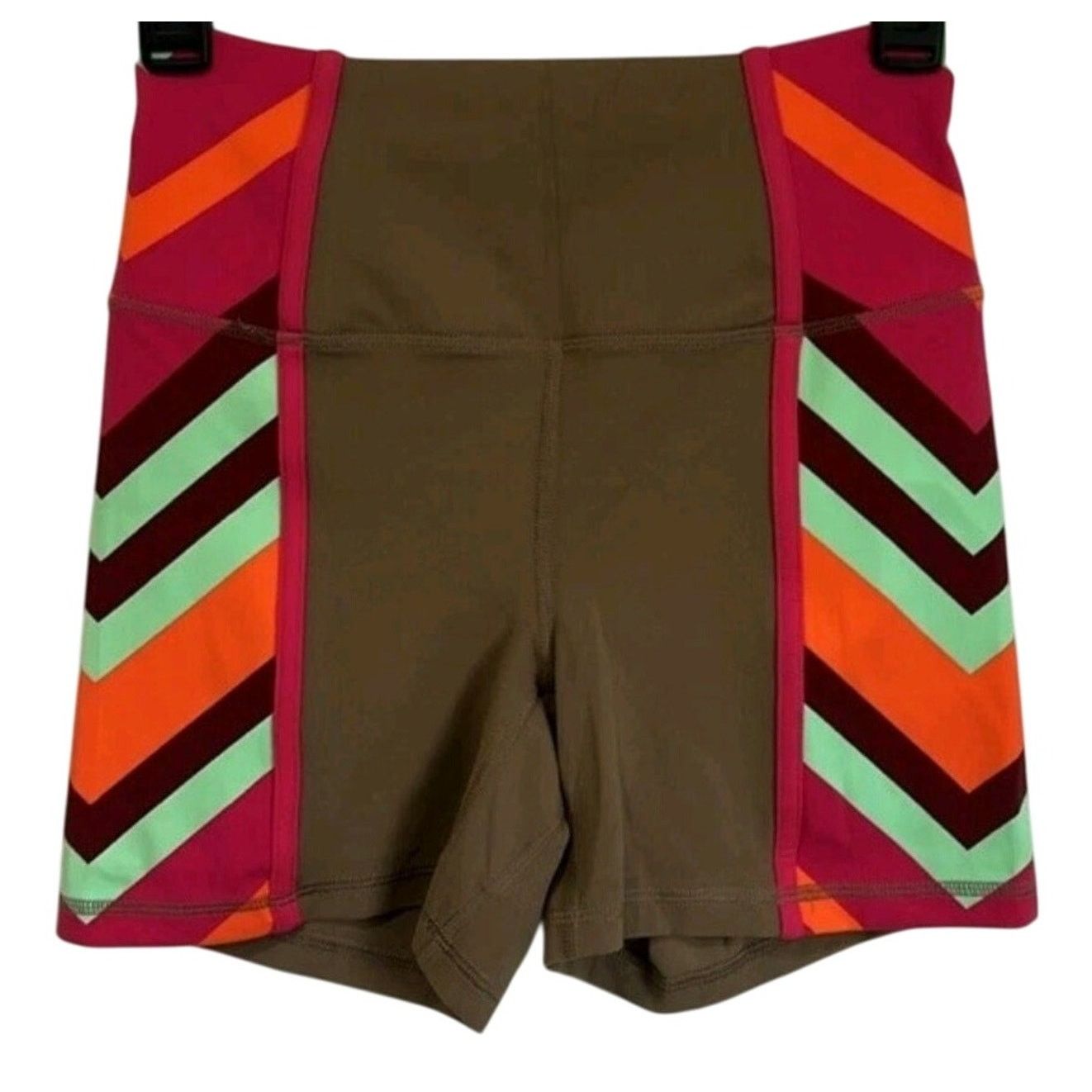 Free People New FP MOVEMENT Never Better Colorblock Bike Shorts $48 Sz S Size 28" / US 6 / IT 42 - 3 Thumbnail