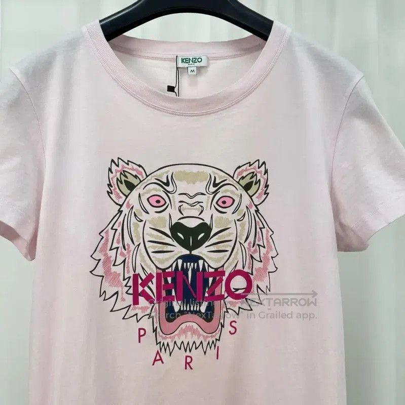 Kenzo Kenzo Pink Tiger Print Short Sleeve T-Shirt . Size M / US 6-8 / IT 42-44 - 3 Thumbnail