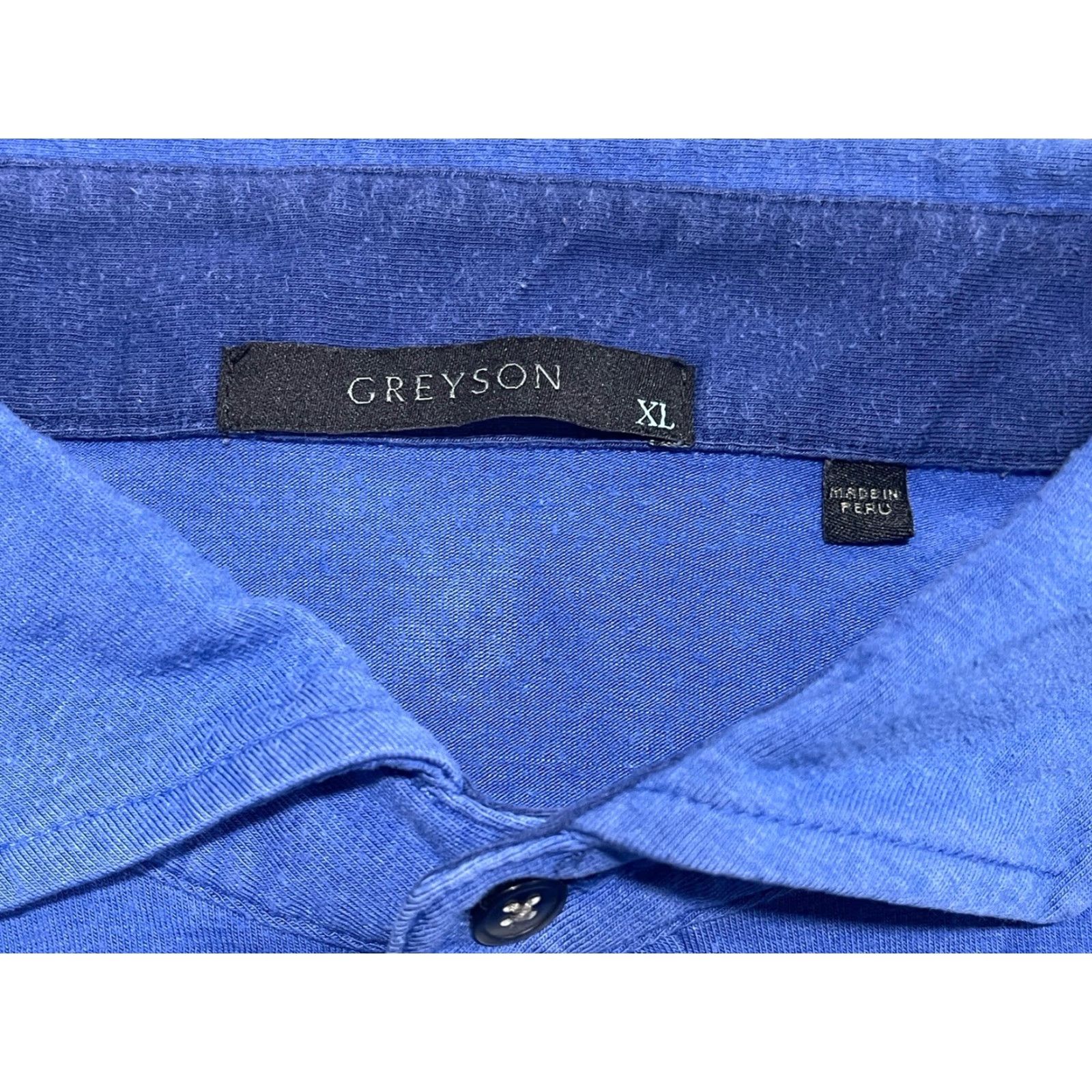 Vintage Greyson Polo Shirt Mens XL Blue Pocket Logo Golf Casual Size US XL / EU 56 / 4 - 4 Thumbnail