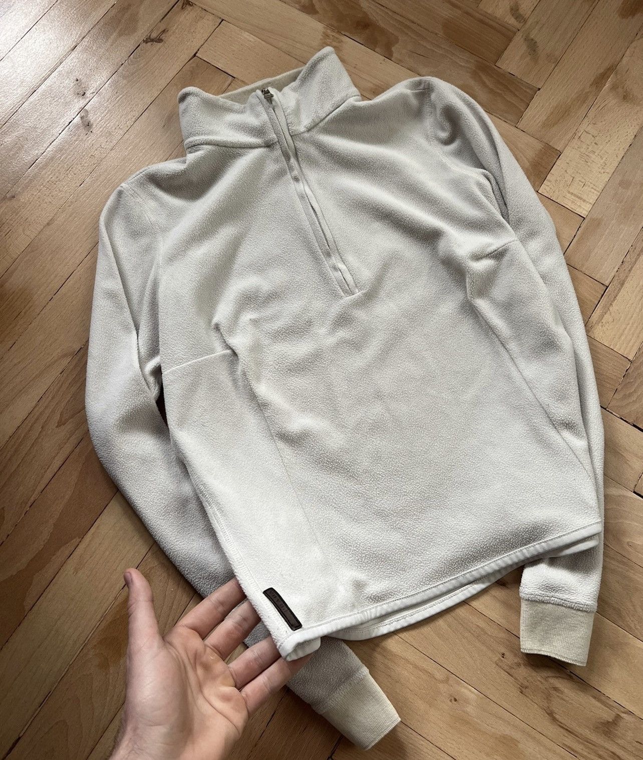 Prada × Vintage Prada fleece brown tab Vintage logo Size M / US 6-8 / IT 42-44 - 1 Thumbnail