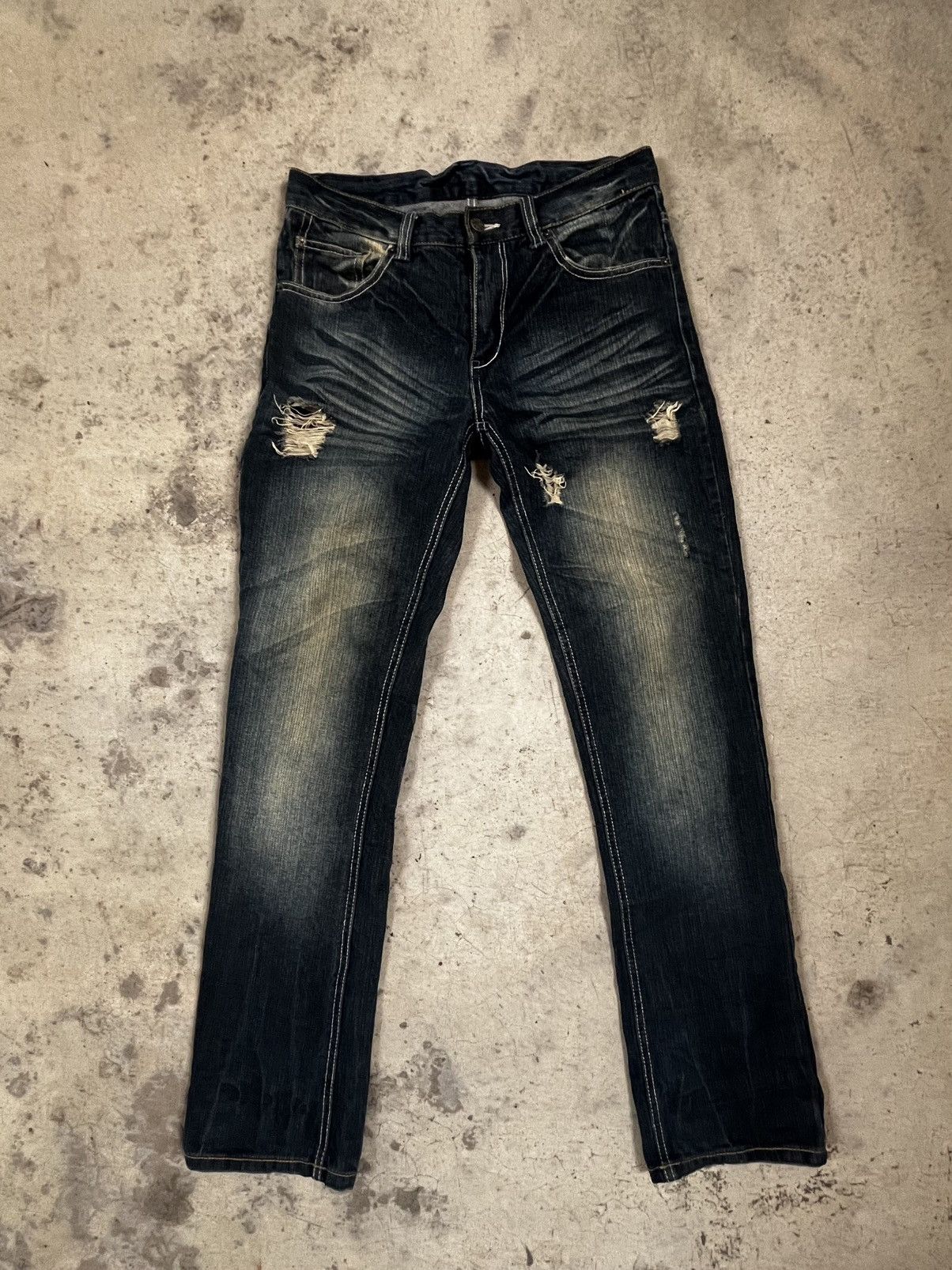 If Six Was Nine distressed denim jungle storm japan Size US 31 - 1 Thumbnail