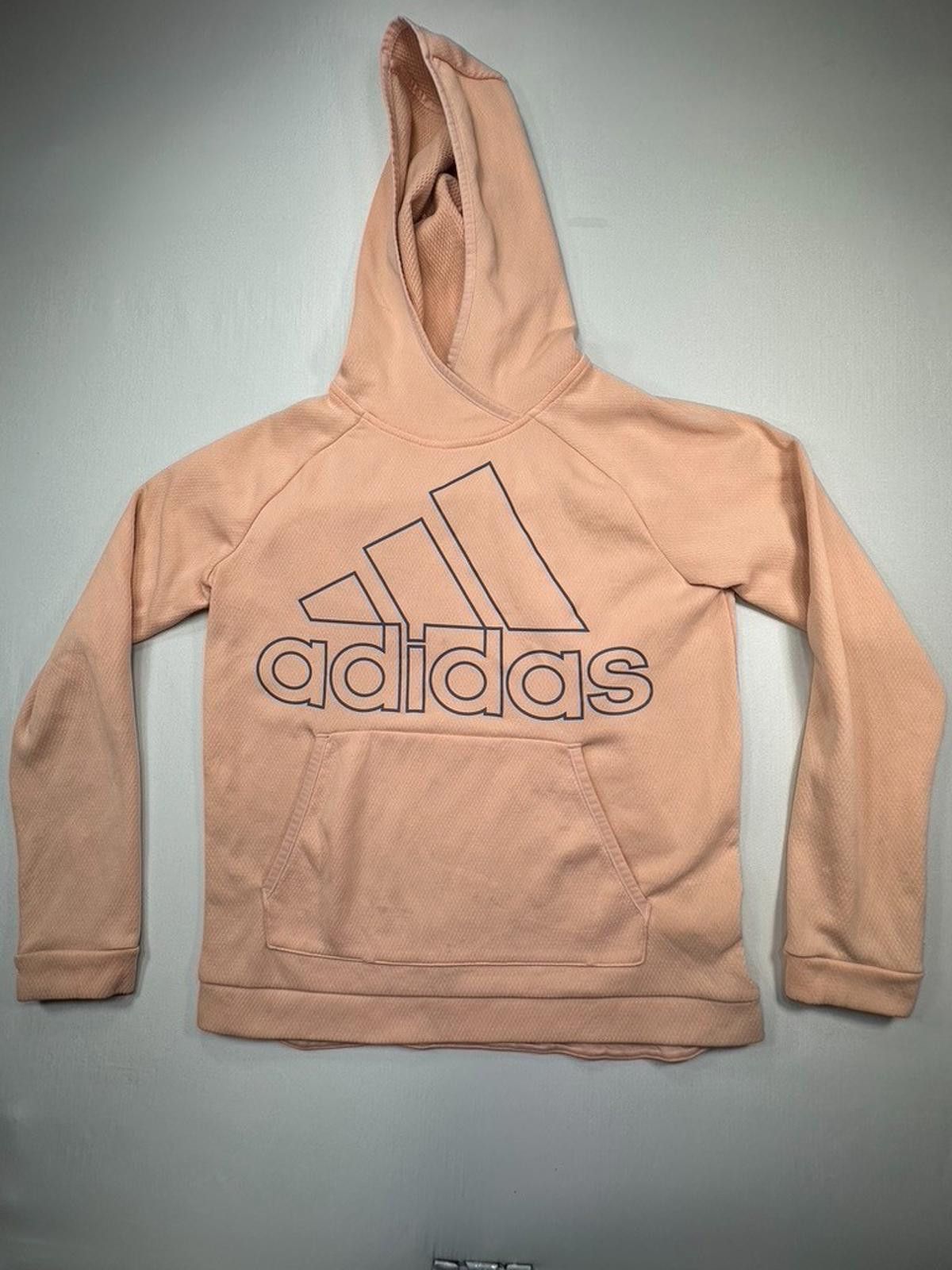 Adidas Adidas Graphic Logo Fleece Pullover Hoodie Pink Women's XS Size XS / US 0-2 / IT 36-38 - 1 Thumbnail