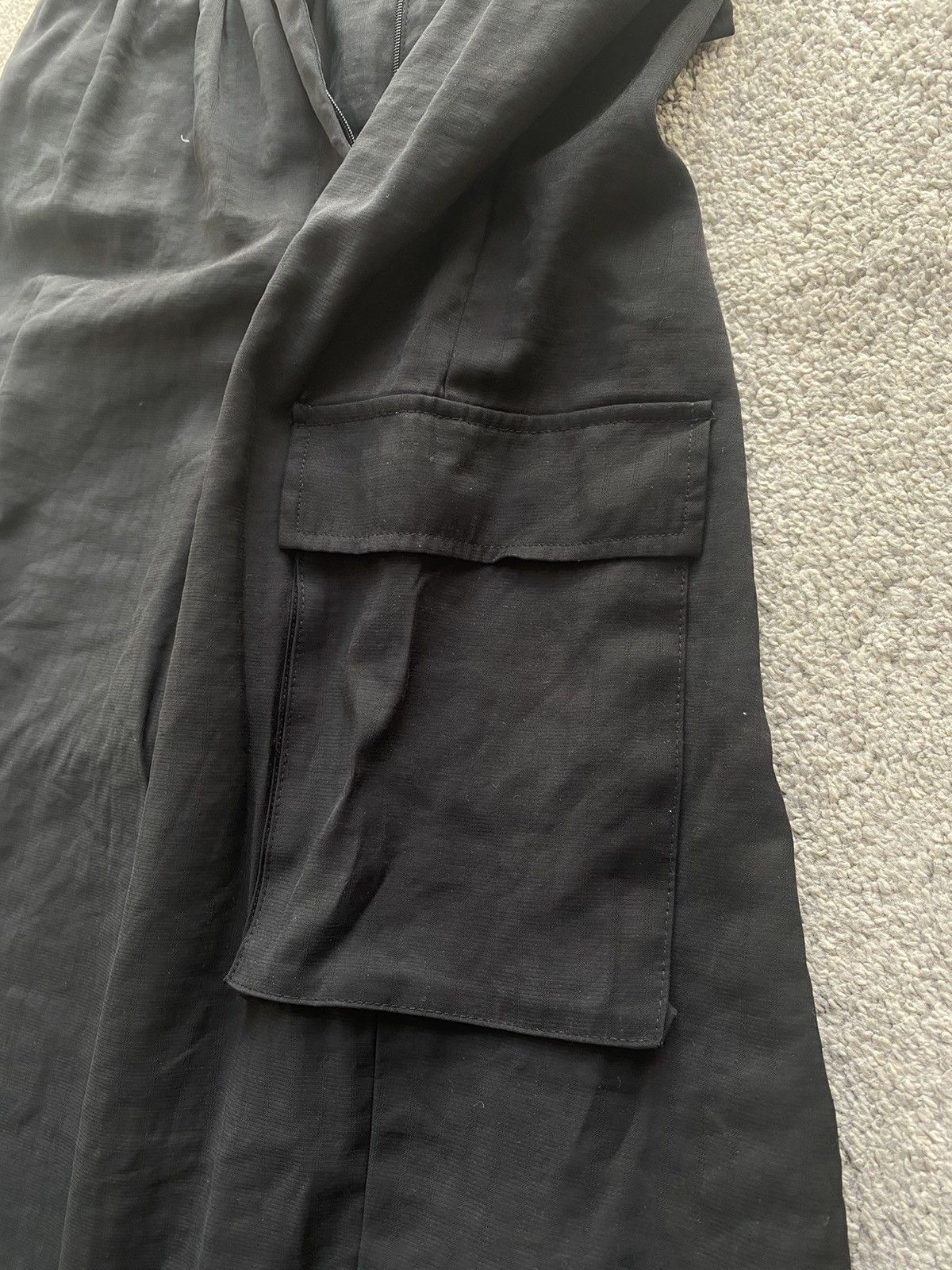 Vintage Black Cargo light comfy Size 22" - 4 Thumbnail