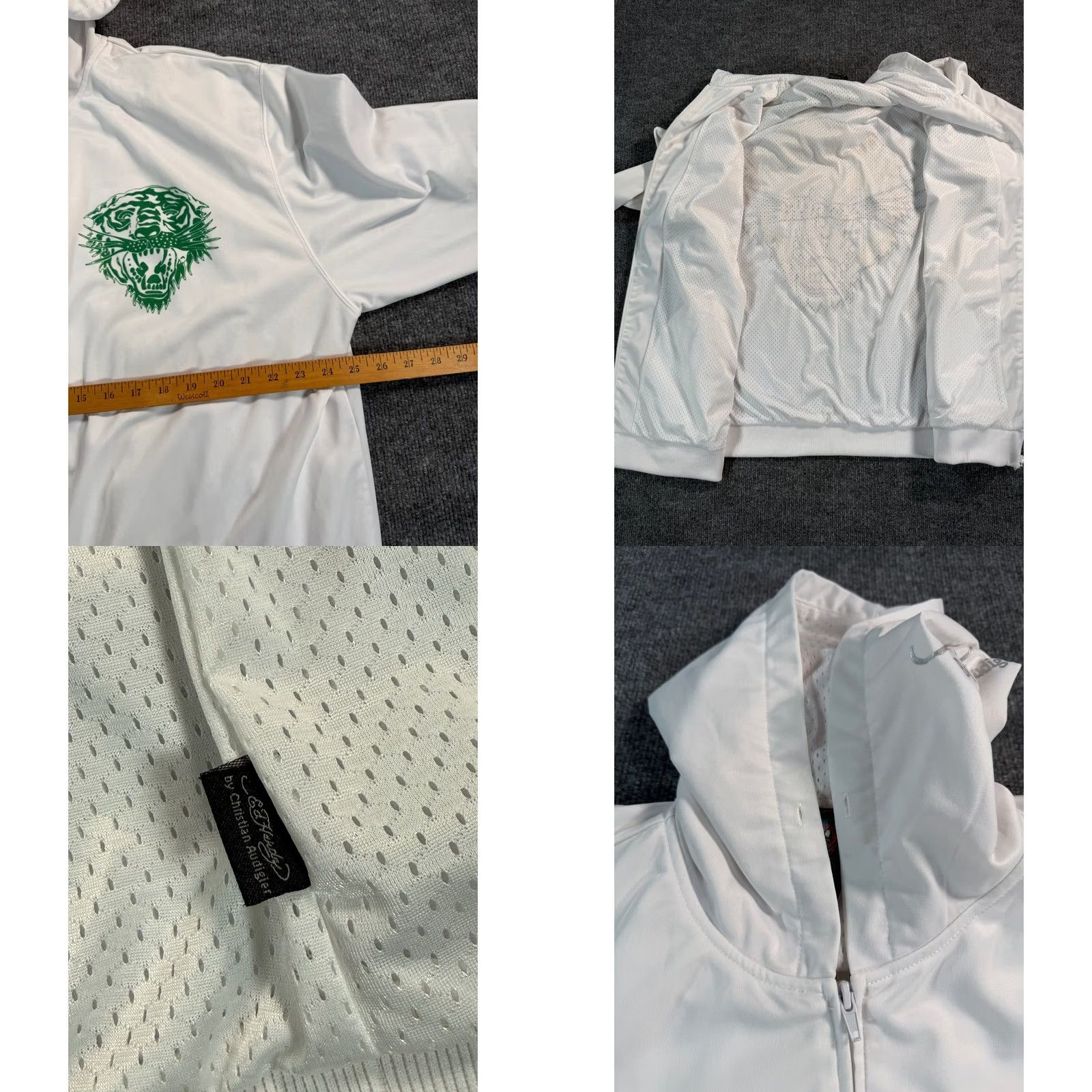 Ed Hardy Ed Hardy Sport Track Jacket White Tiger Full Zip Mens 2XL Size US XXL / EU 58 / 5 - 8 Thumbnail